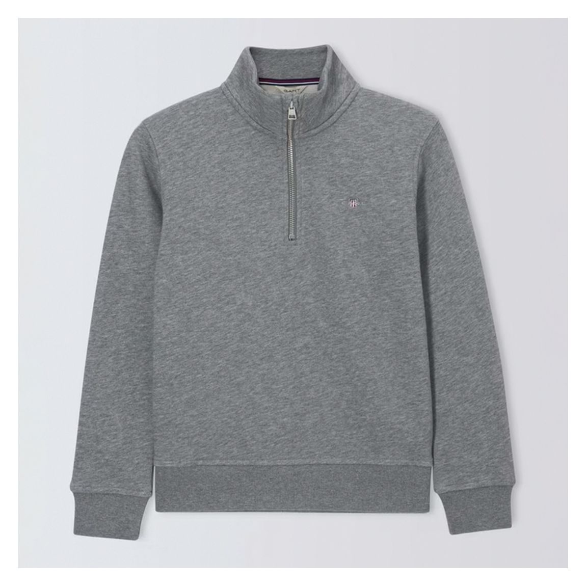 Slate Marl Shield Half Zip Sweatshirt