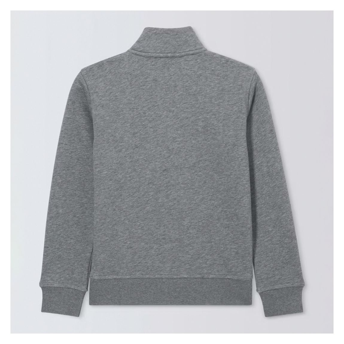 Slate Marl Shield Half Zip Sweatshirt