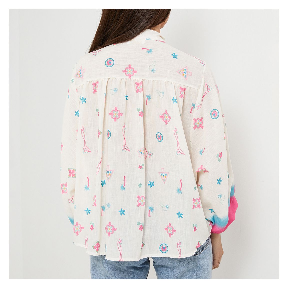 Rose Oversized Linen Shirt