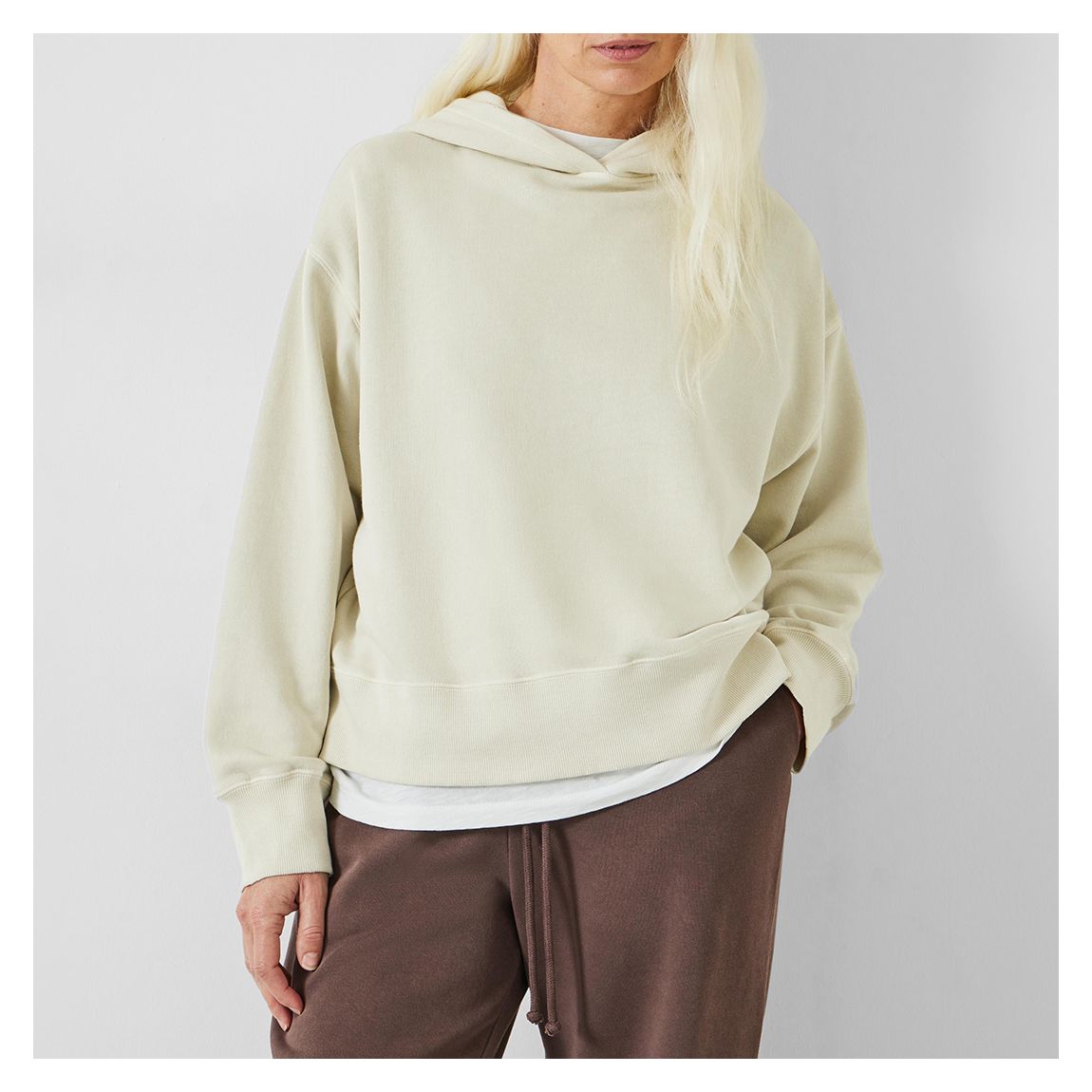 Stone Scottie Boxy Hoodie