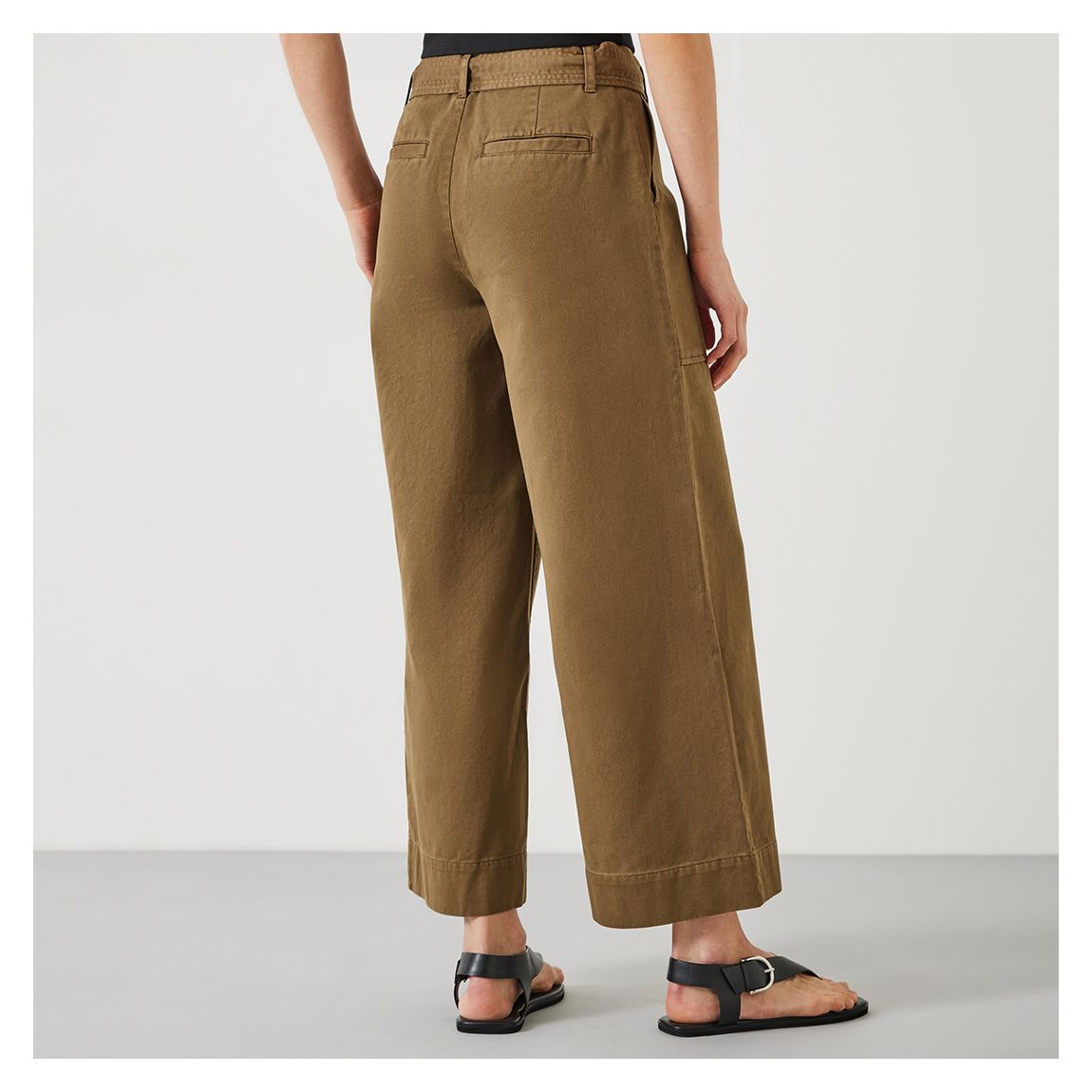 Khaki Annie Ankle Grazer Trousers
