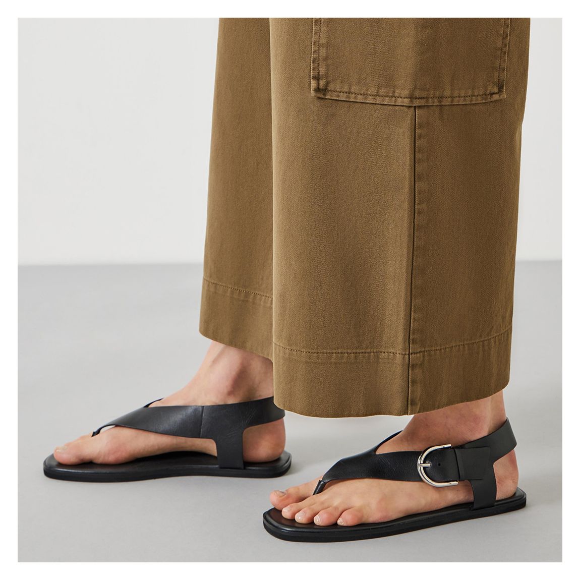 Khaki Annie Ankle Grazer Trousers