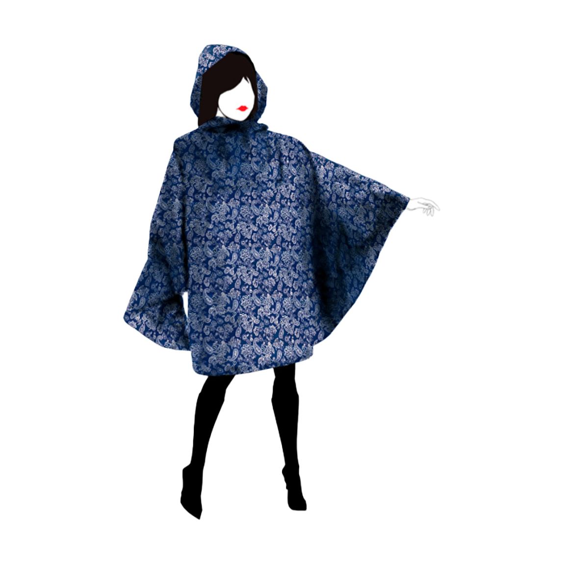 Navy Blue Adults Rain Poncho