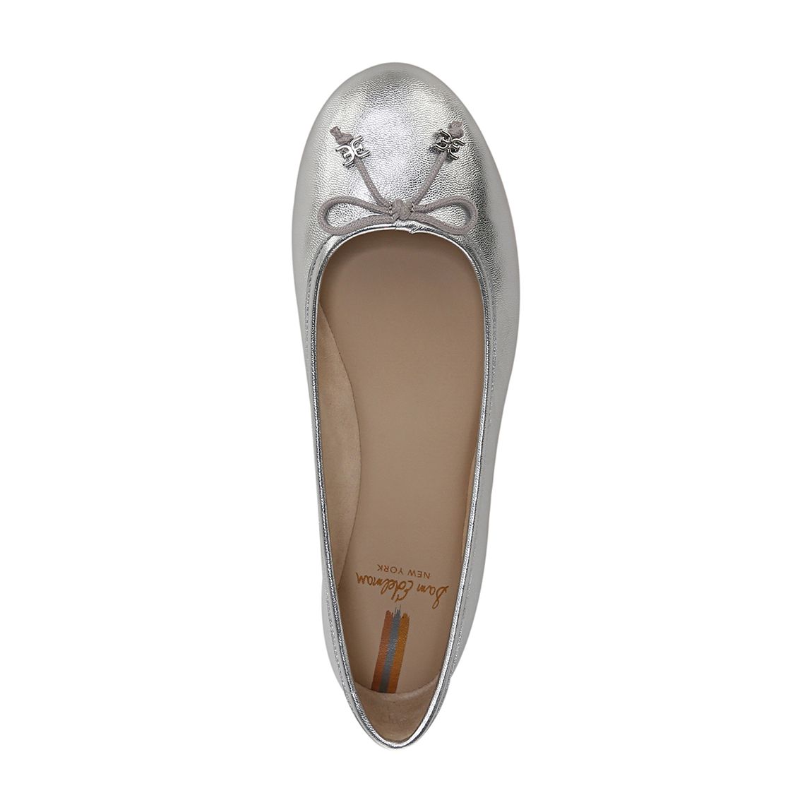 Women's Silver Felicia Luxe Ballet Pumps