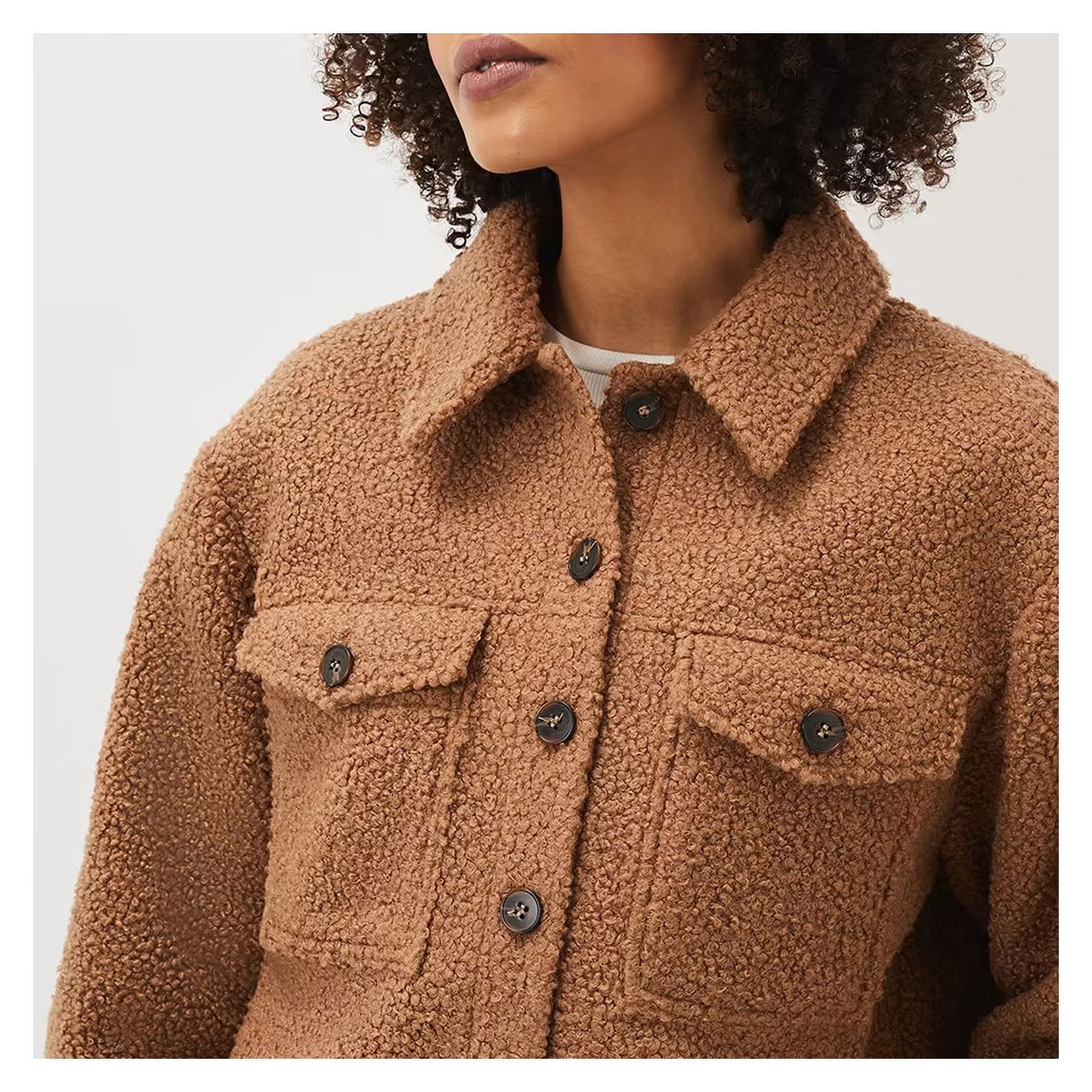 Brown Blake Borg Jacket