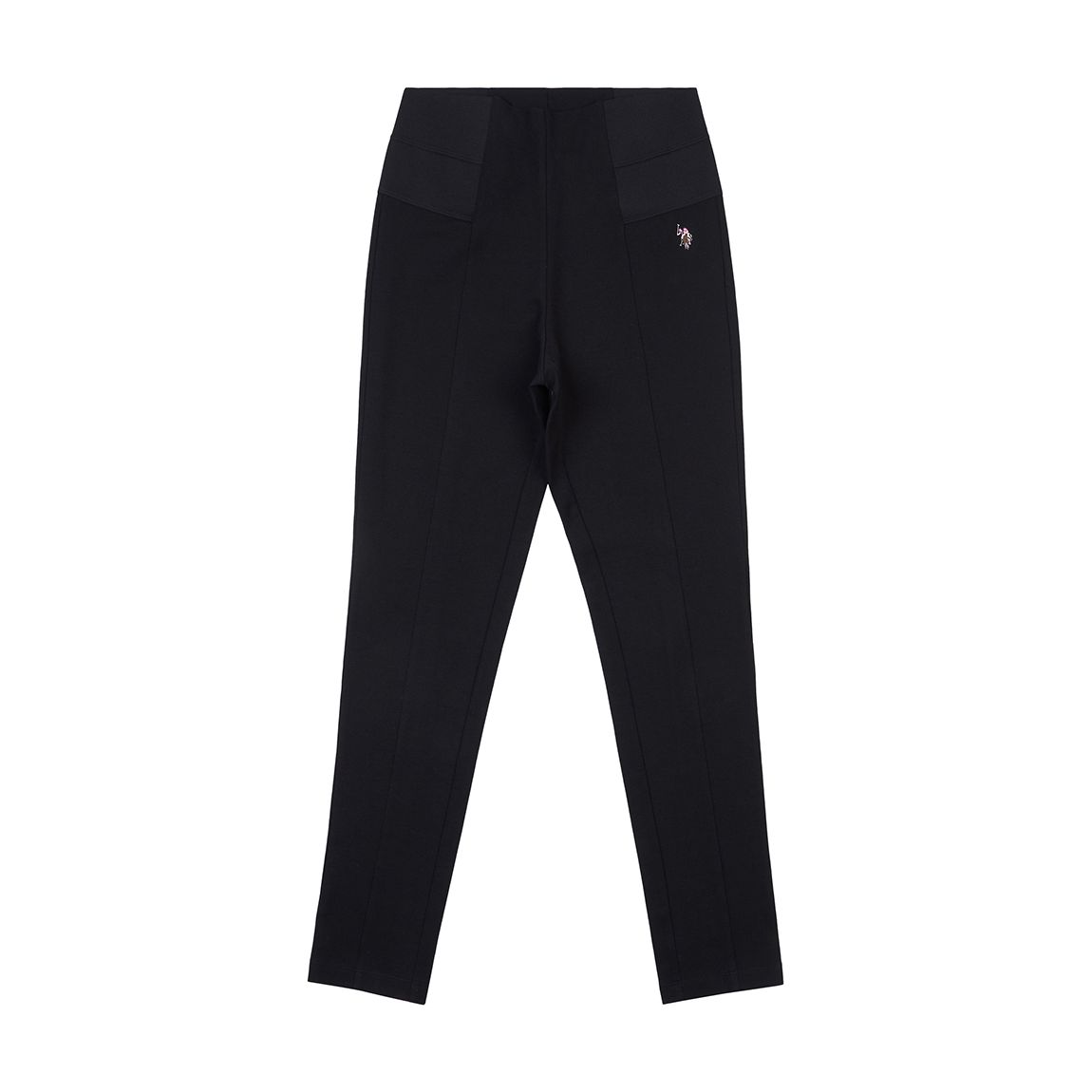 Black Elastic Waistband Stretch Leggings