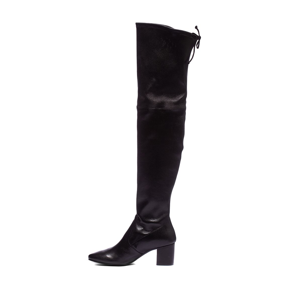 Knee Boots Wildleder Stiefel Grau Flach Wildleder Stiefel Grau