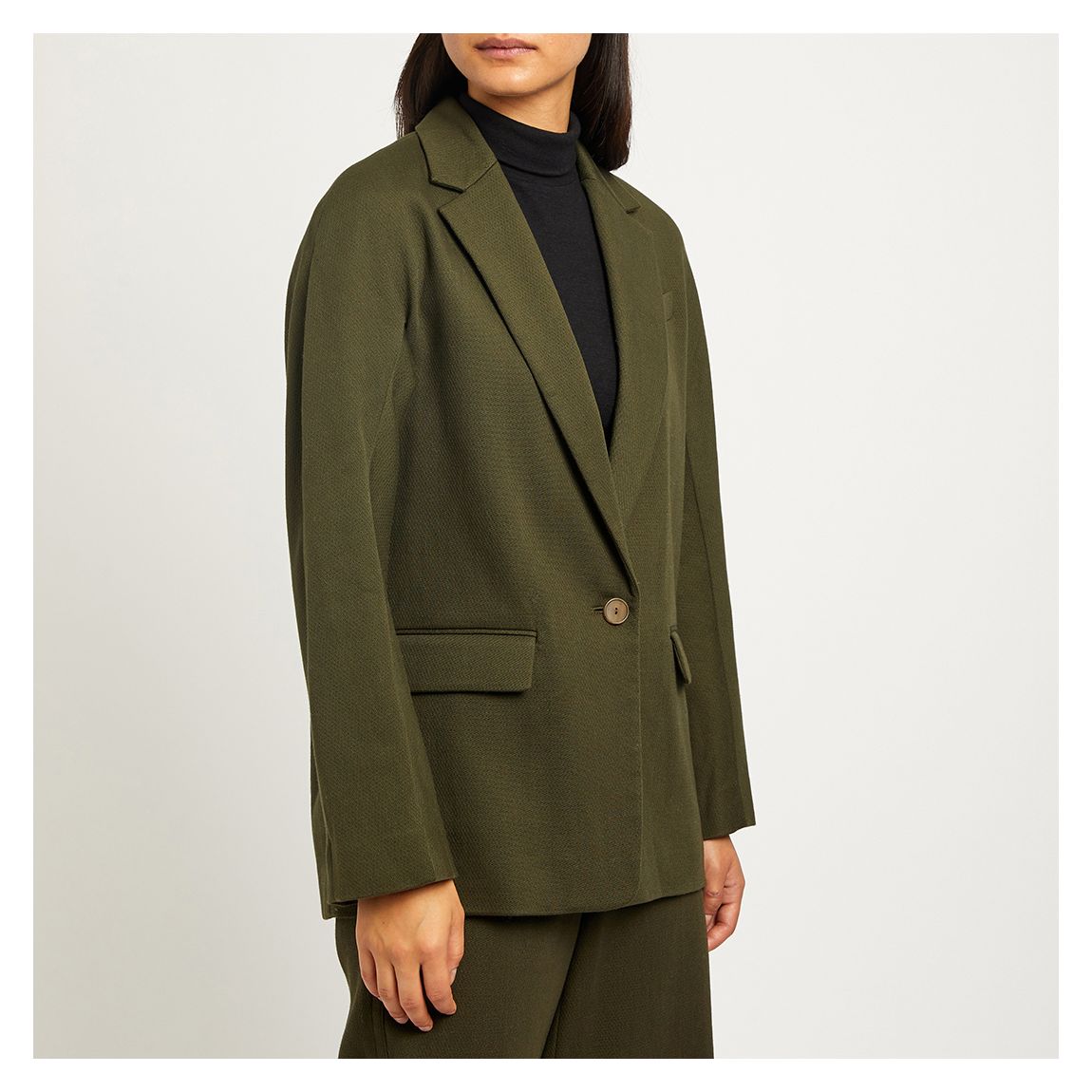 Khaki Tailored Blazer
