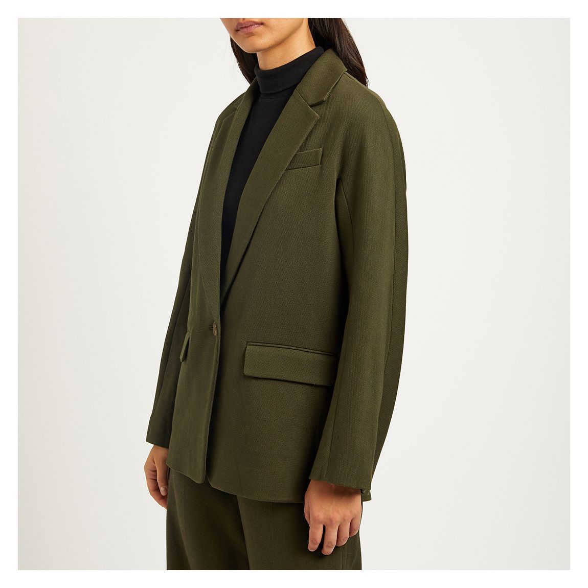 Khaki Tailored Blazer