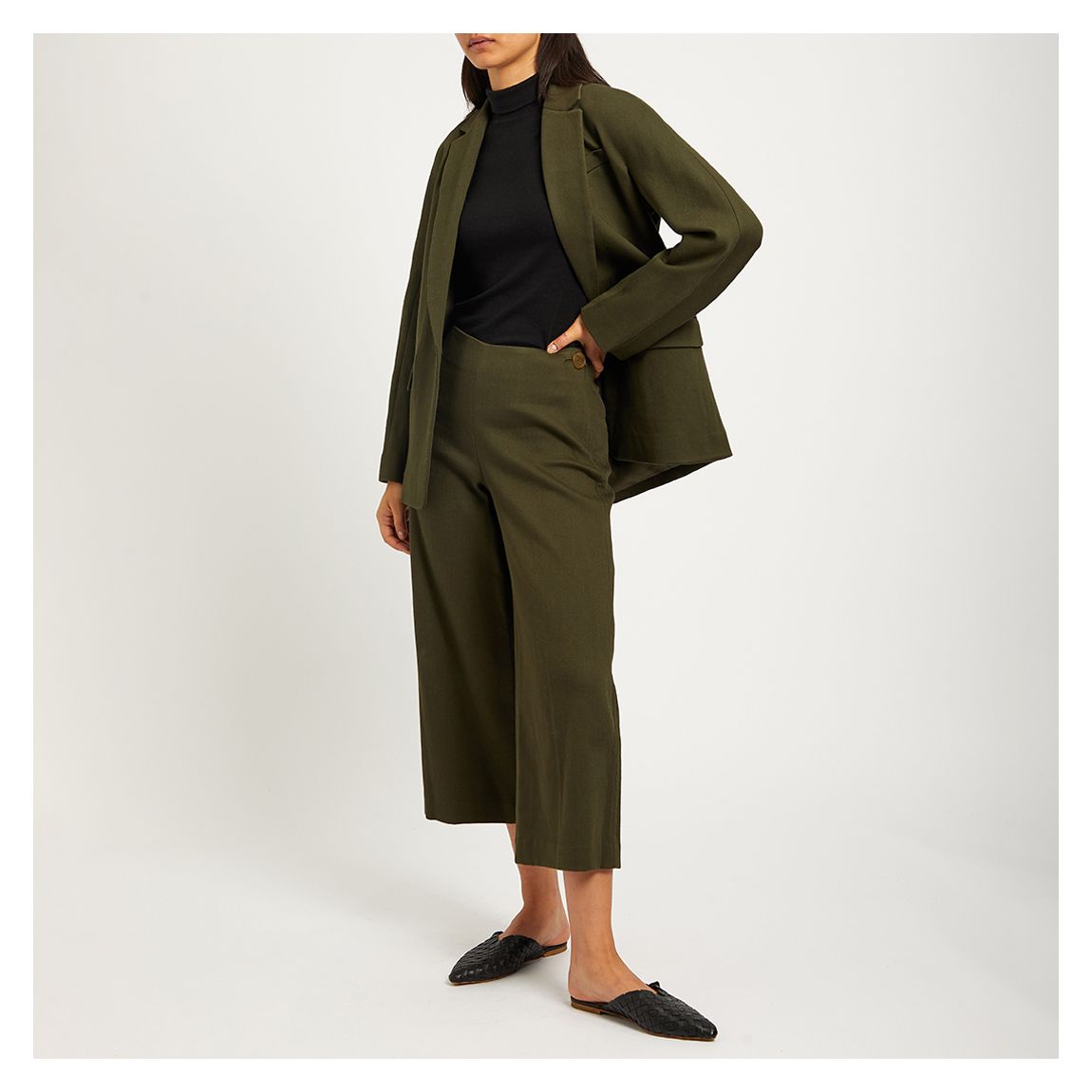 Khaki Tailored Blazer