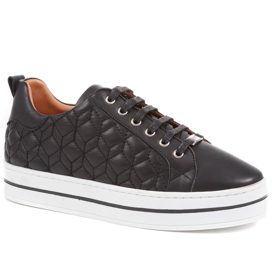 Alexandrite Leather Quilted Trainers main product photo