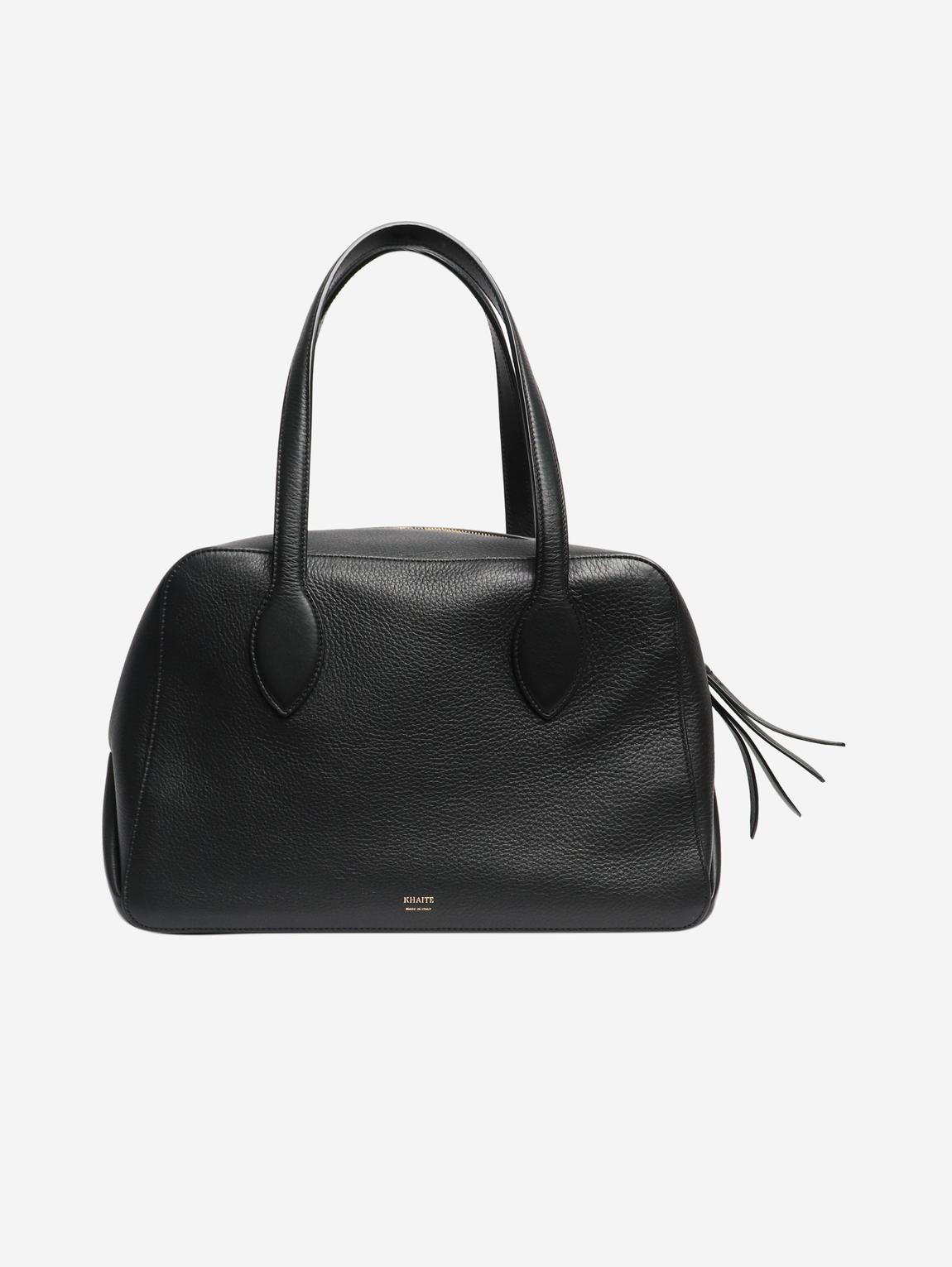Black Maeve medium leather bag main product photo