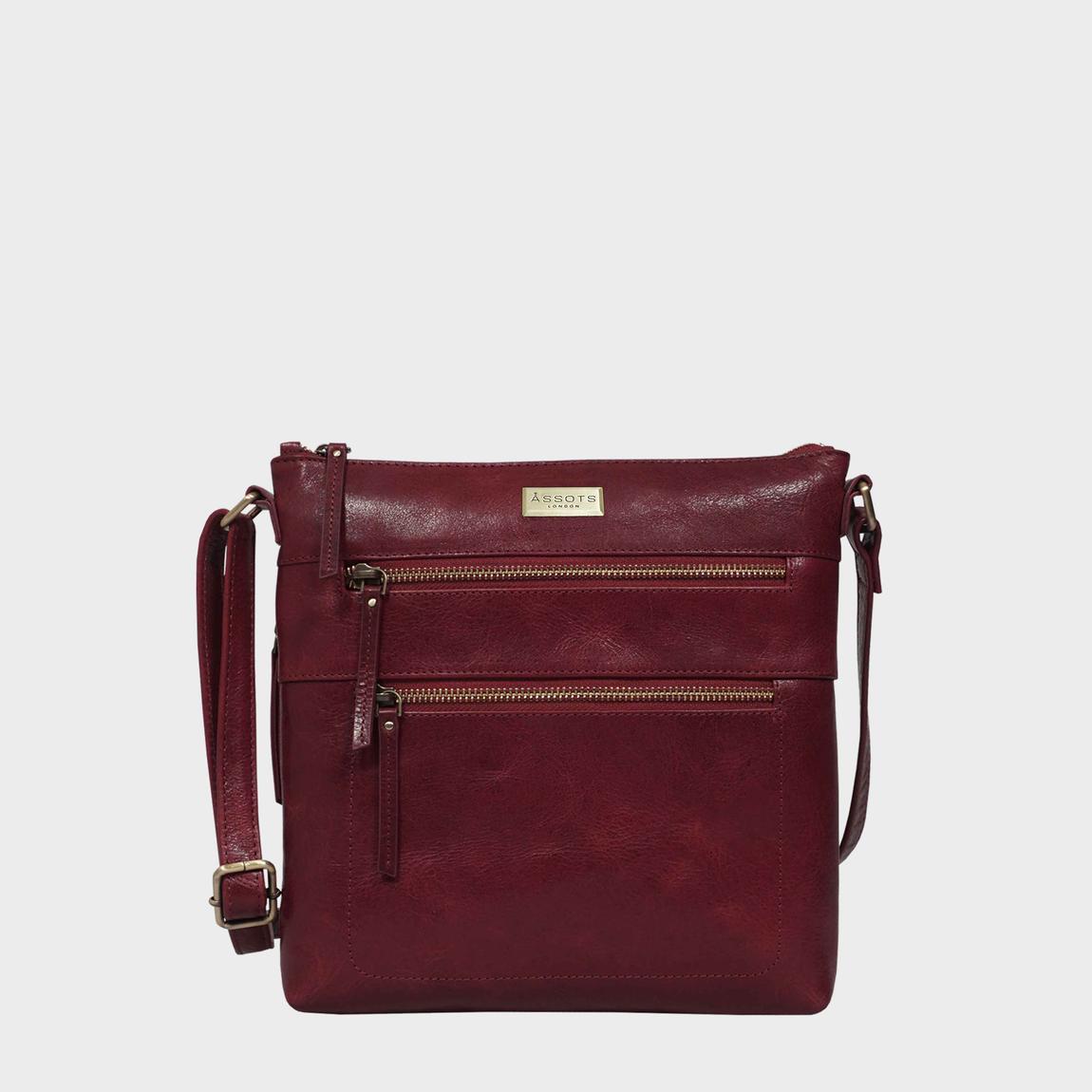 'CORI' Polished Vegetable Tanned Real Leather Crossbody Bag main product photo