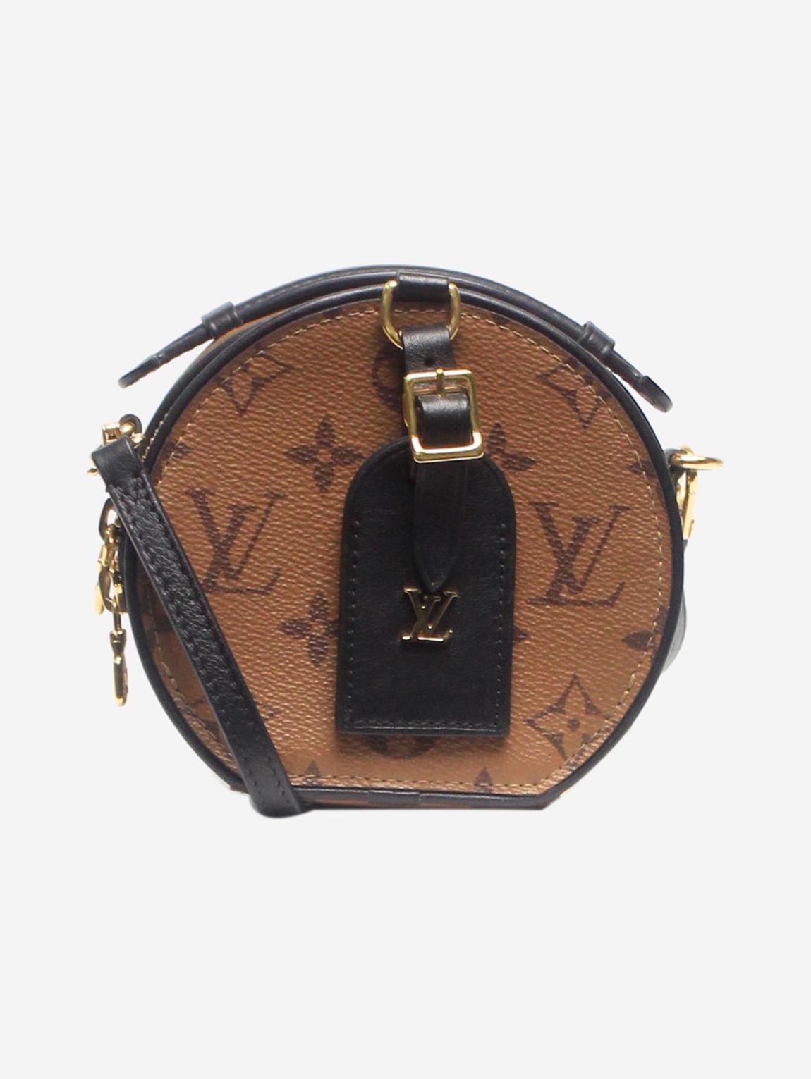 Brown Reverse Monogram mini Boite Chapeau bag main product photo