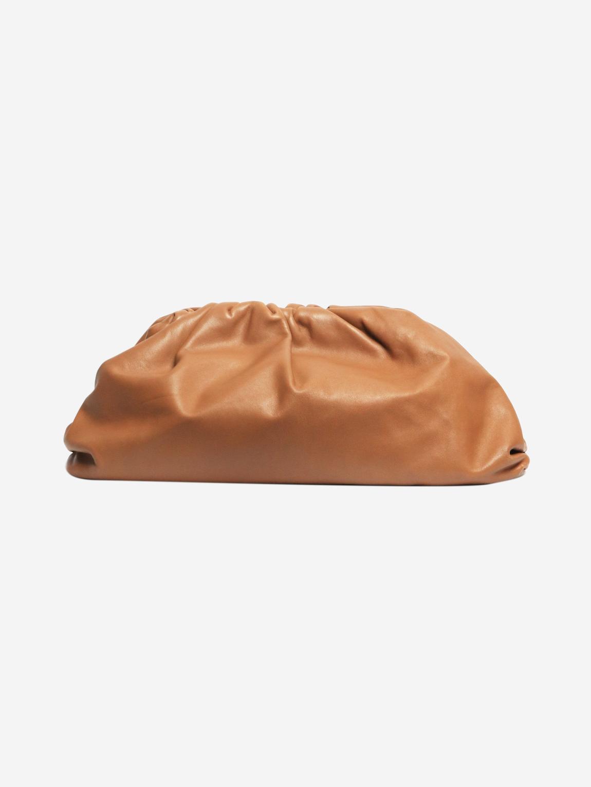 Brown The Pouch leather clutch main product photo