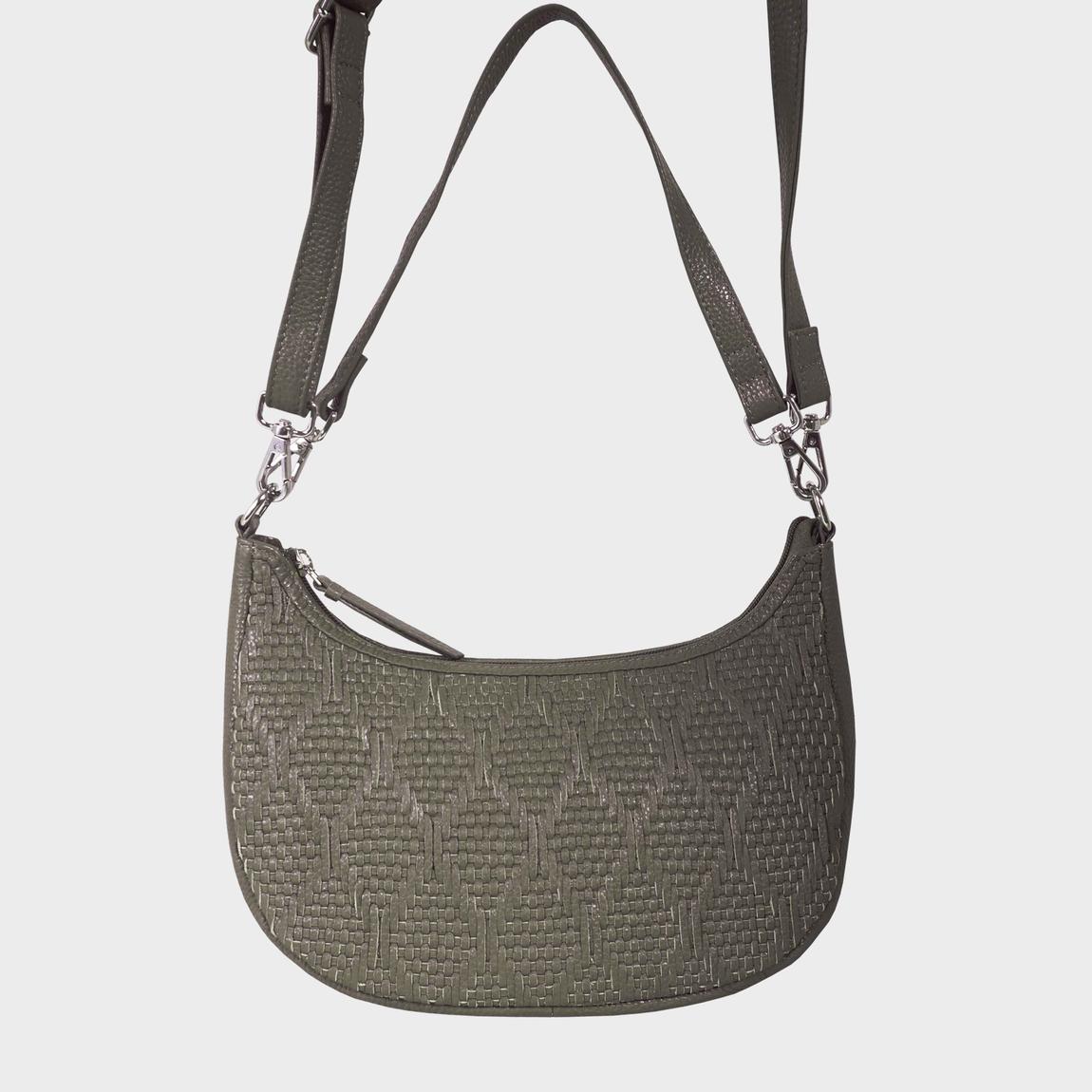 'Wonder Weave' Real Leather Woven Designer Shoulder Crossbody Bag main product photo