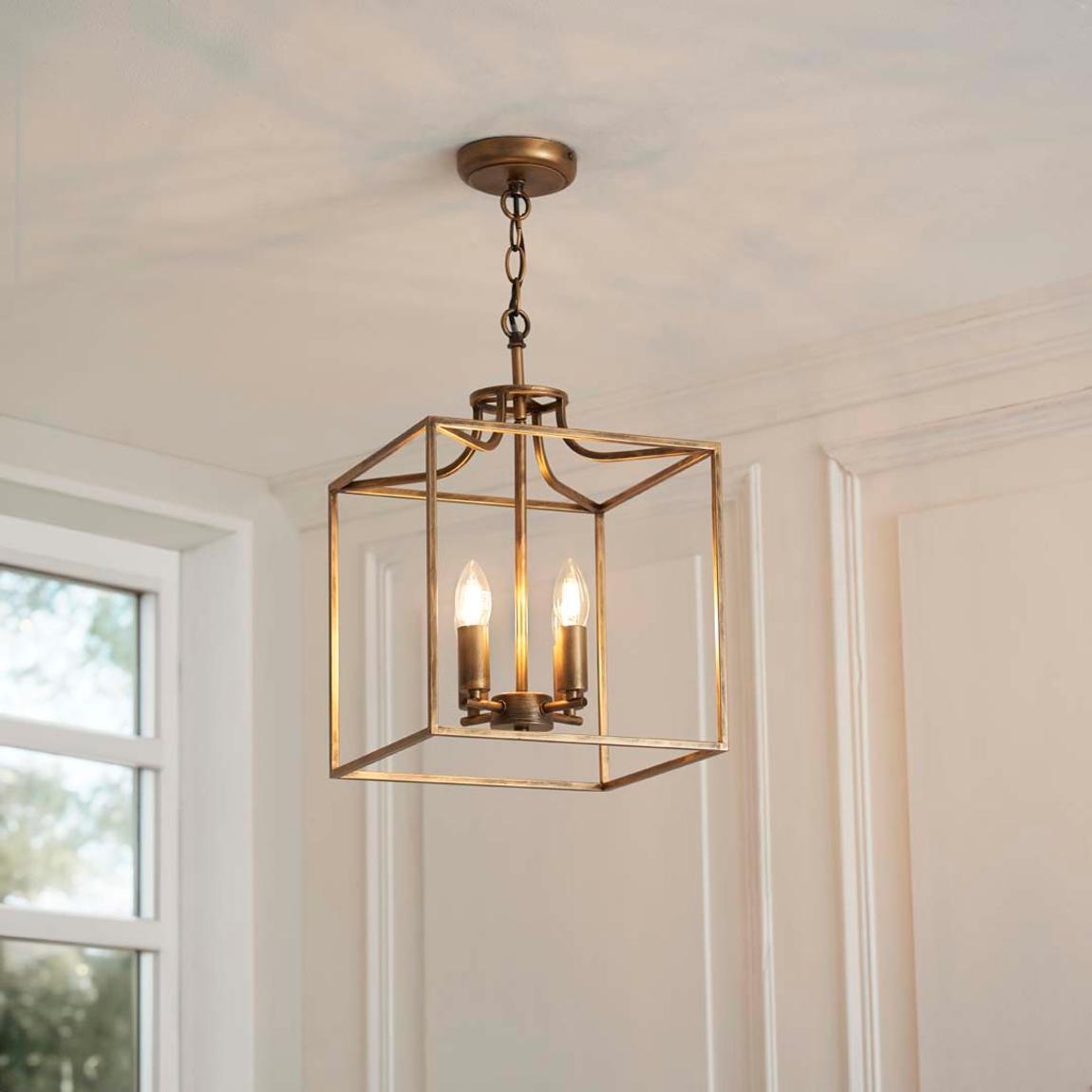Grove Matte Antique Brass Ceiling Light Pendant main product photo