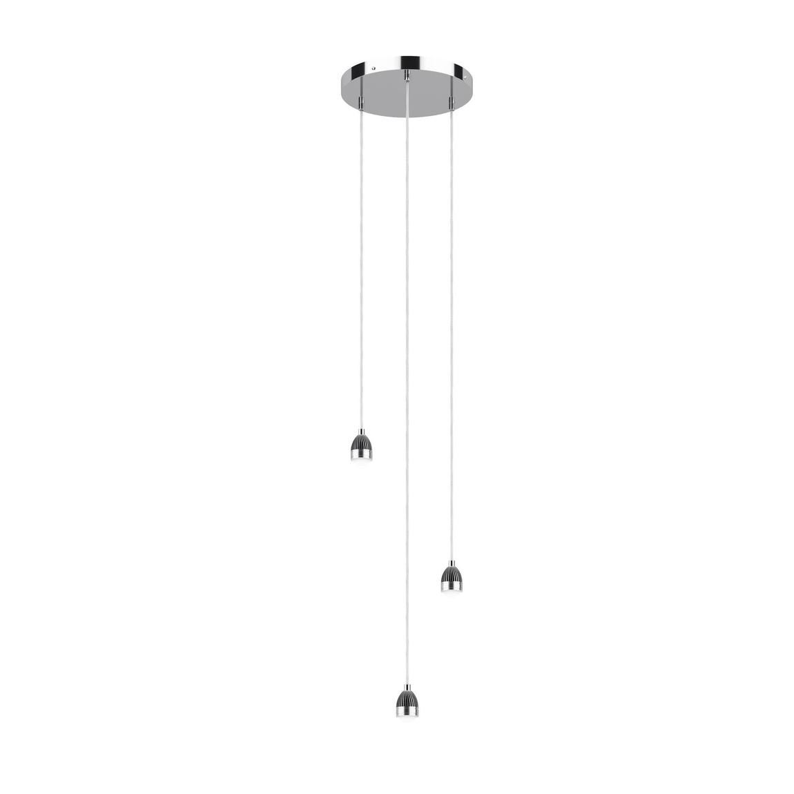 3 Light Cluster Modular Suspension Polished Chrome LED main product photo