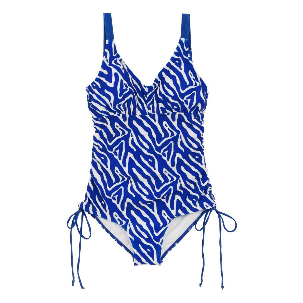 Womens/Ladies Alinae Abstract One Piece Swimsuit Brightest Blue main product photo