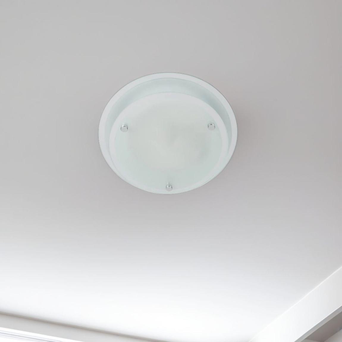 Palmer Flush Ceiling Light Frosted main product photo