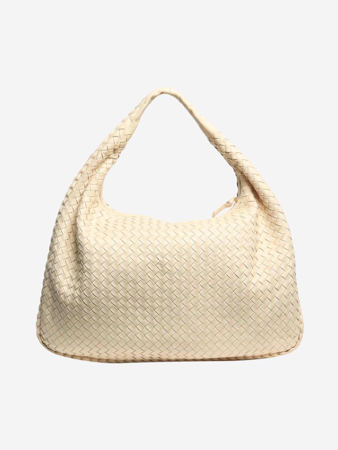 Ecru intrecciato shoulder bag main product photo