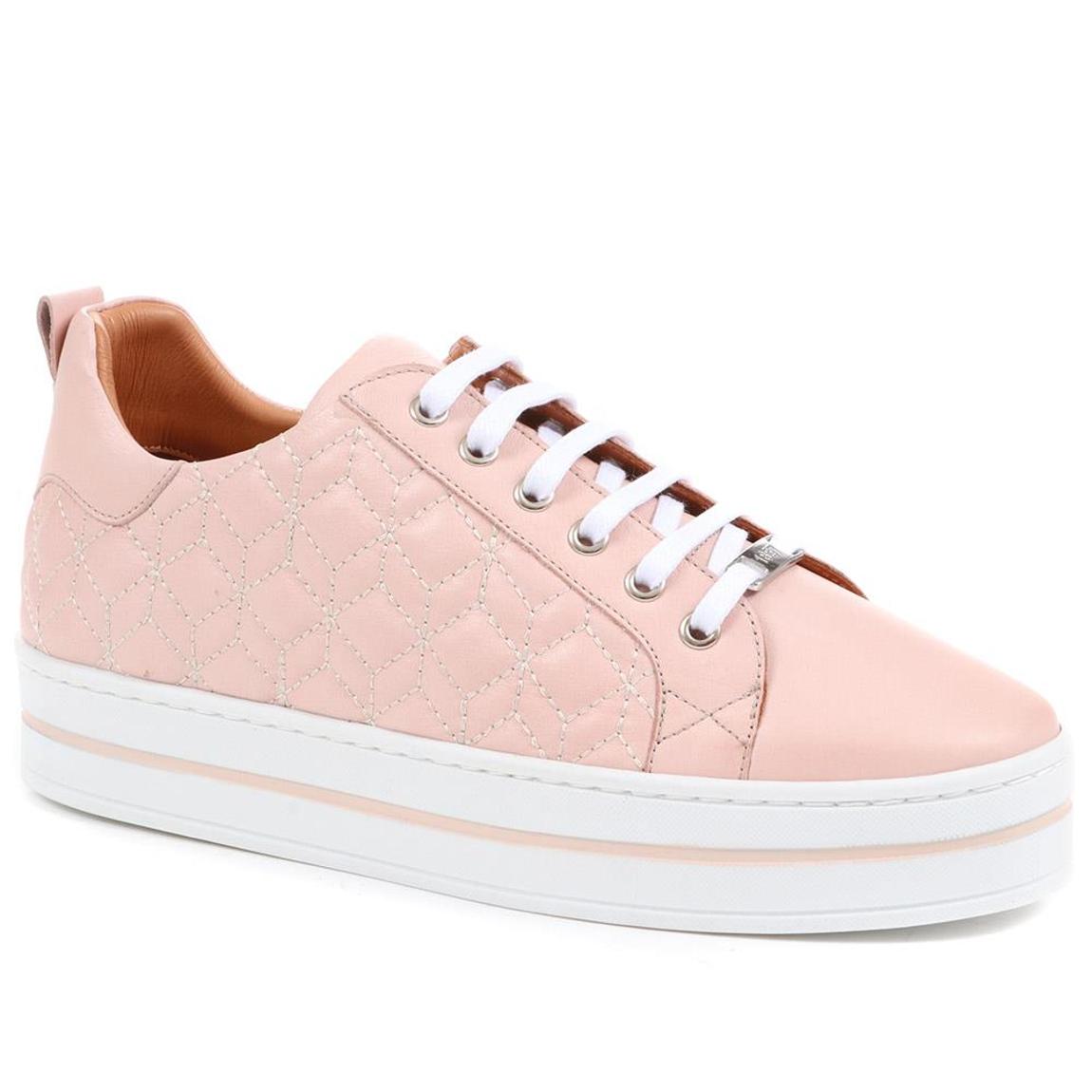 Nude Alexandrite Leather Trainers main product photo