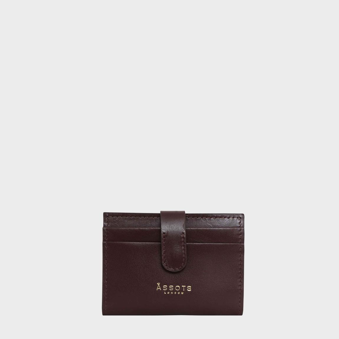 'GROVE' RFID Tab-over Leather Credit Card Holder main product photo