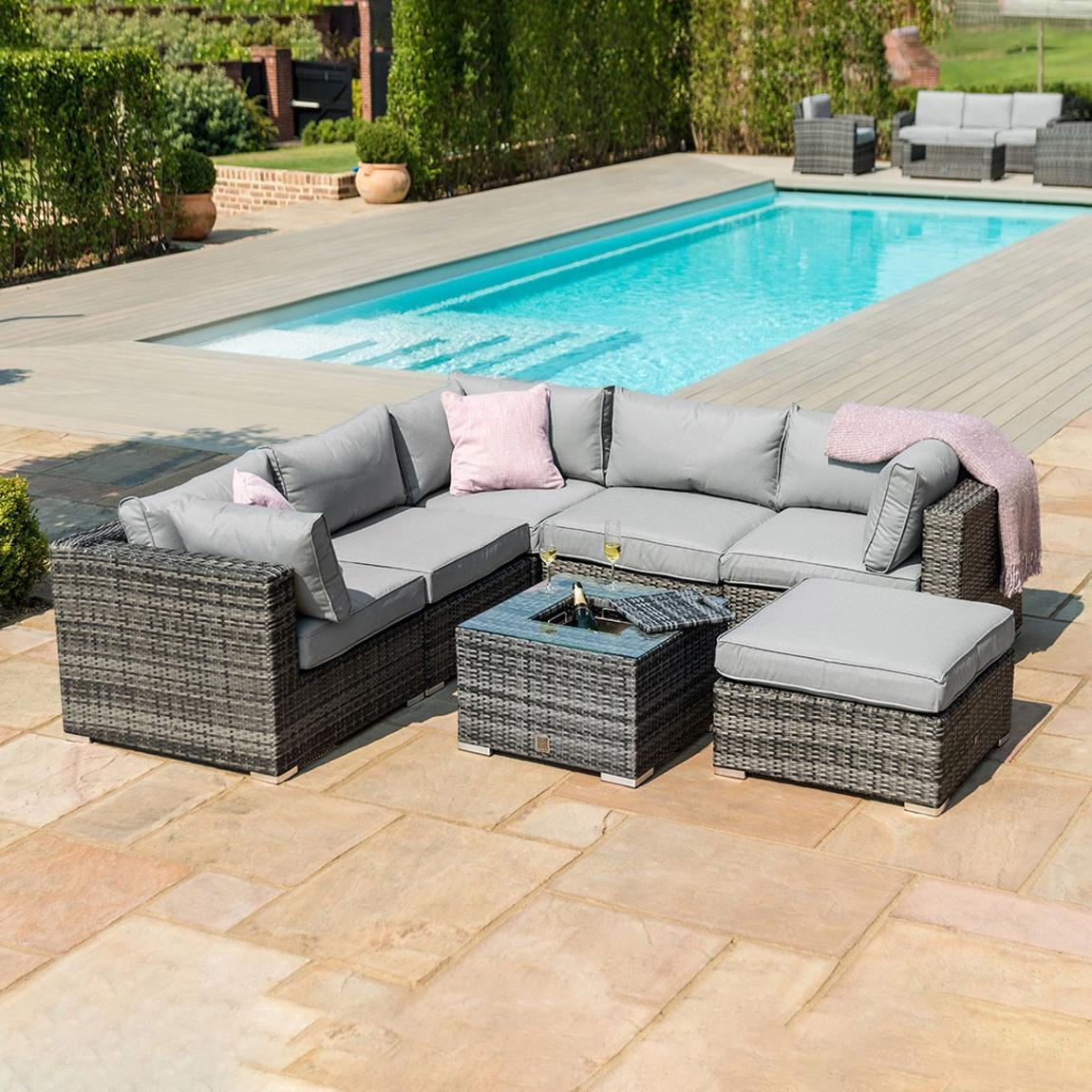 London Corner Group with Ice Bucket, Grey main product photo