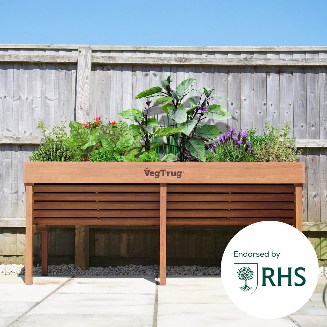 Aluminium VegTrug 1.8m, Teak Wood Effect main product photo