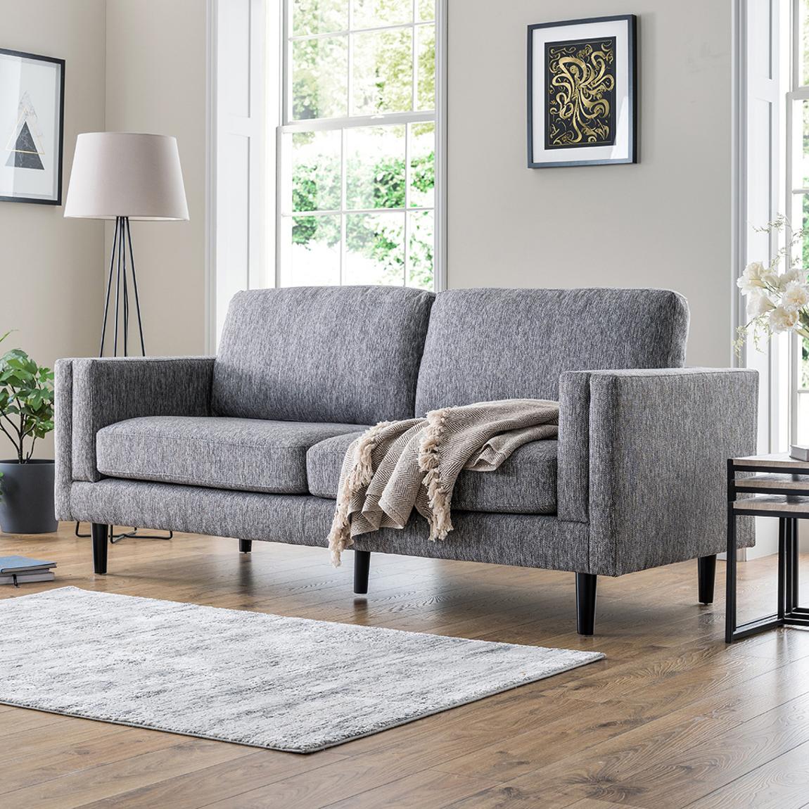 Dundee 3 Seater Sofa, Charcoal main product photo