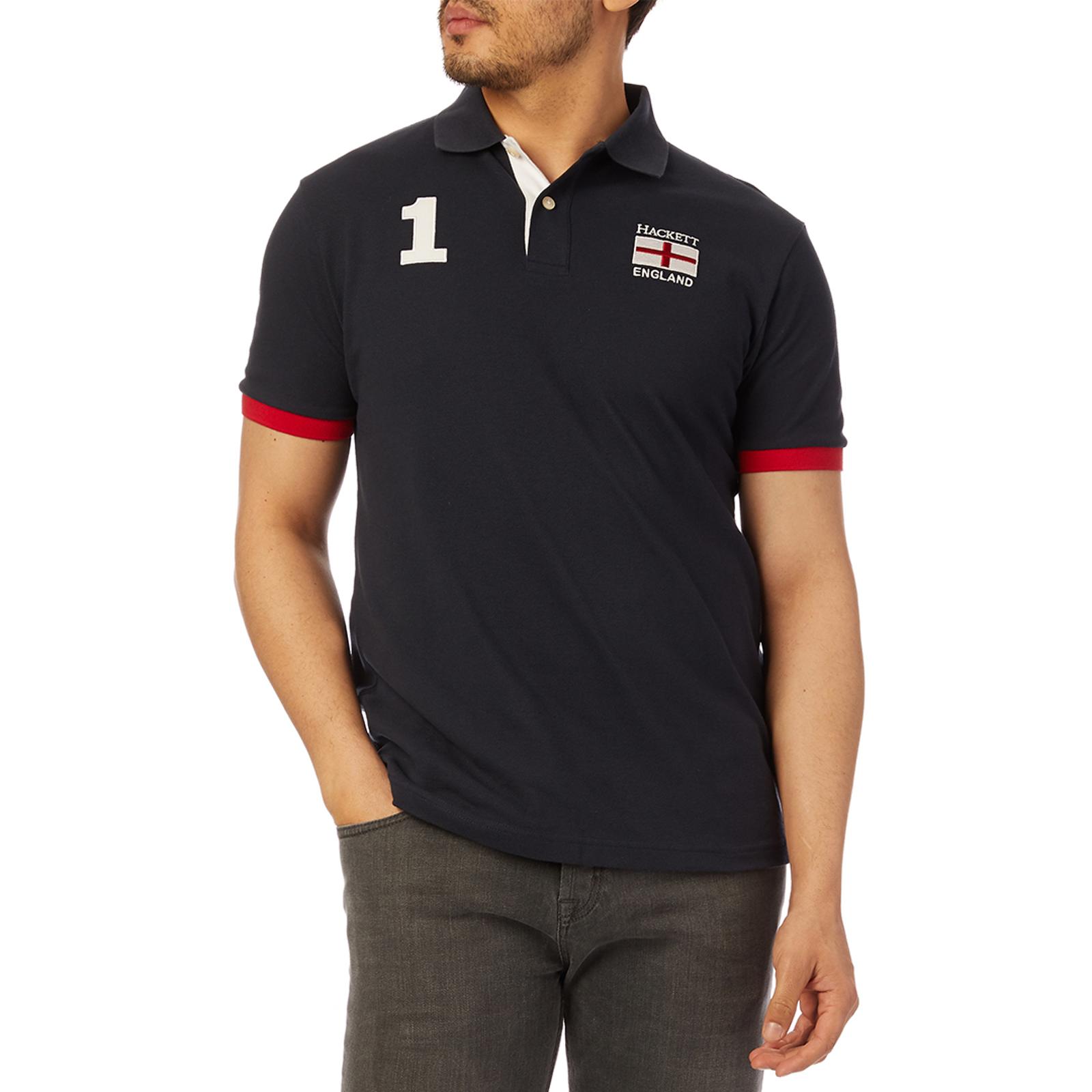forbundet under Nedgang Navy England Patch Logo Cotton Polo Shirt - BrandAlley