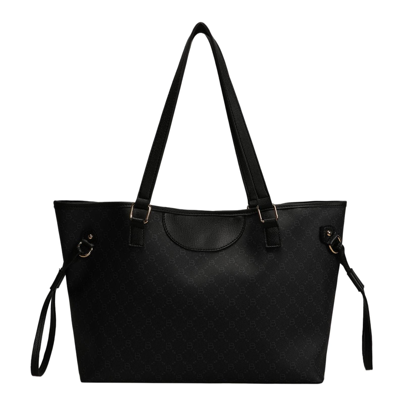 Lucky Bees Black Grey Tote Bag
