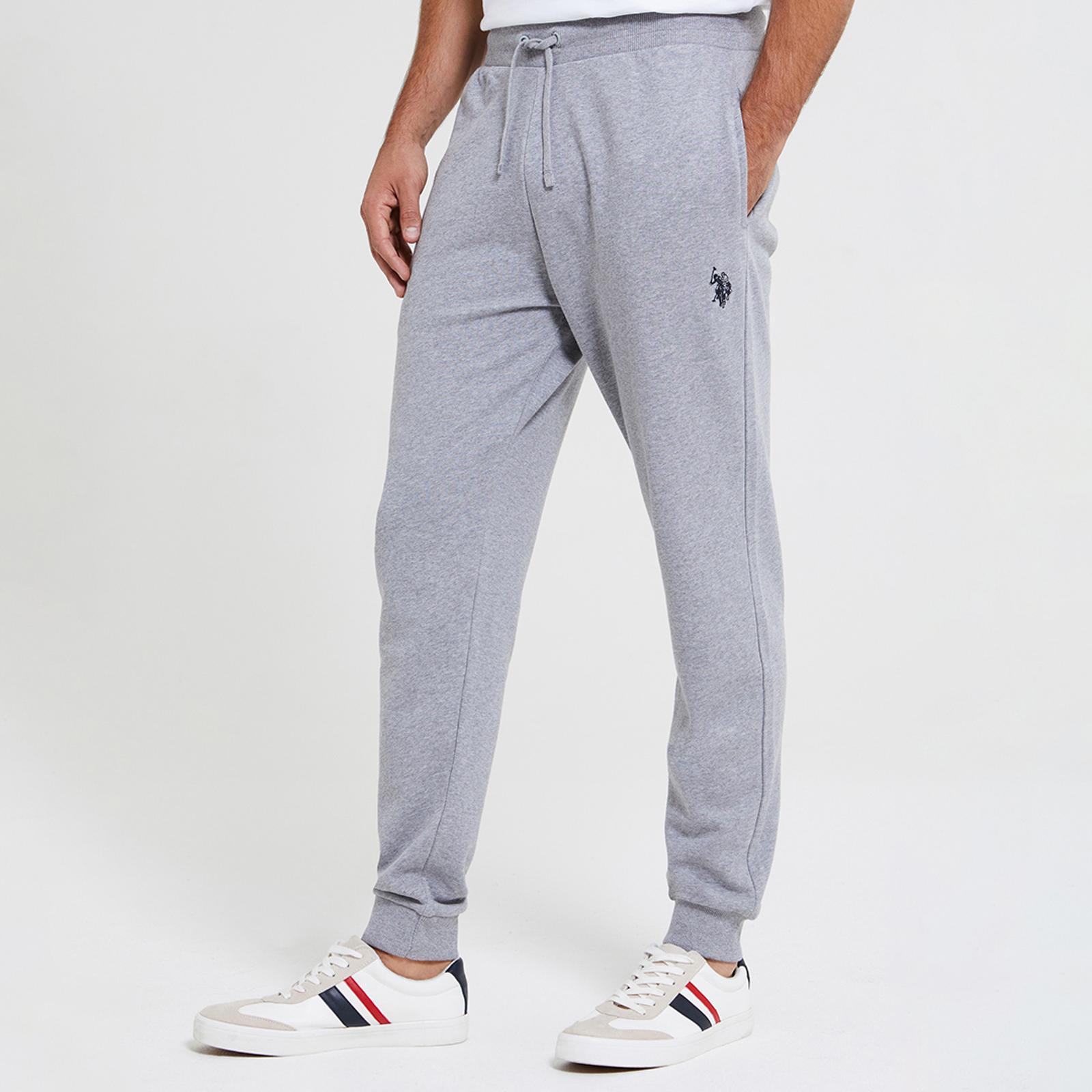 Pale Grey Core Cotton Blend Joggers BrandAlley