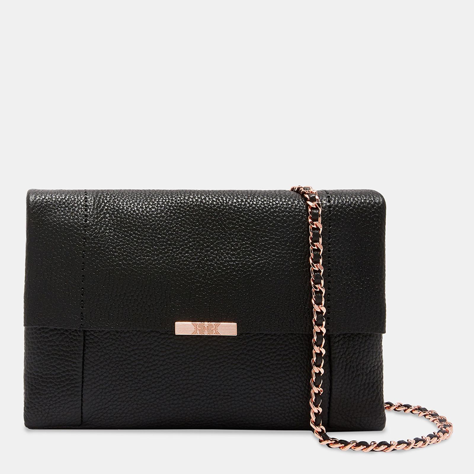 Black Parson Leather Cross Body Shoulder Bag BrandAlley