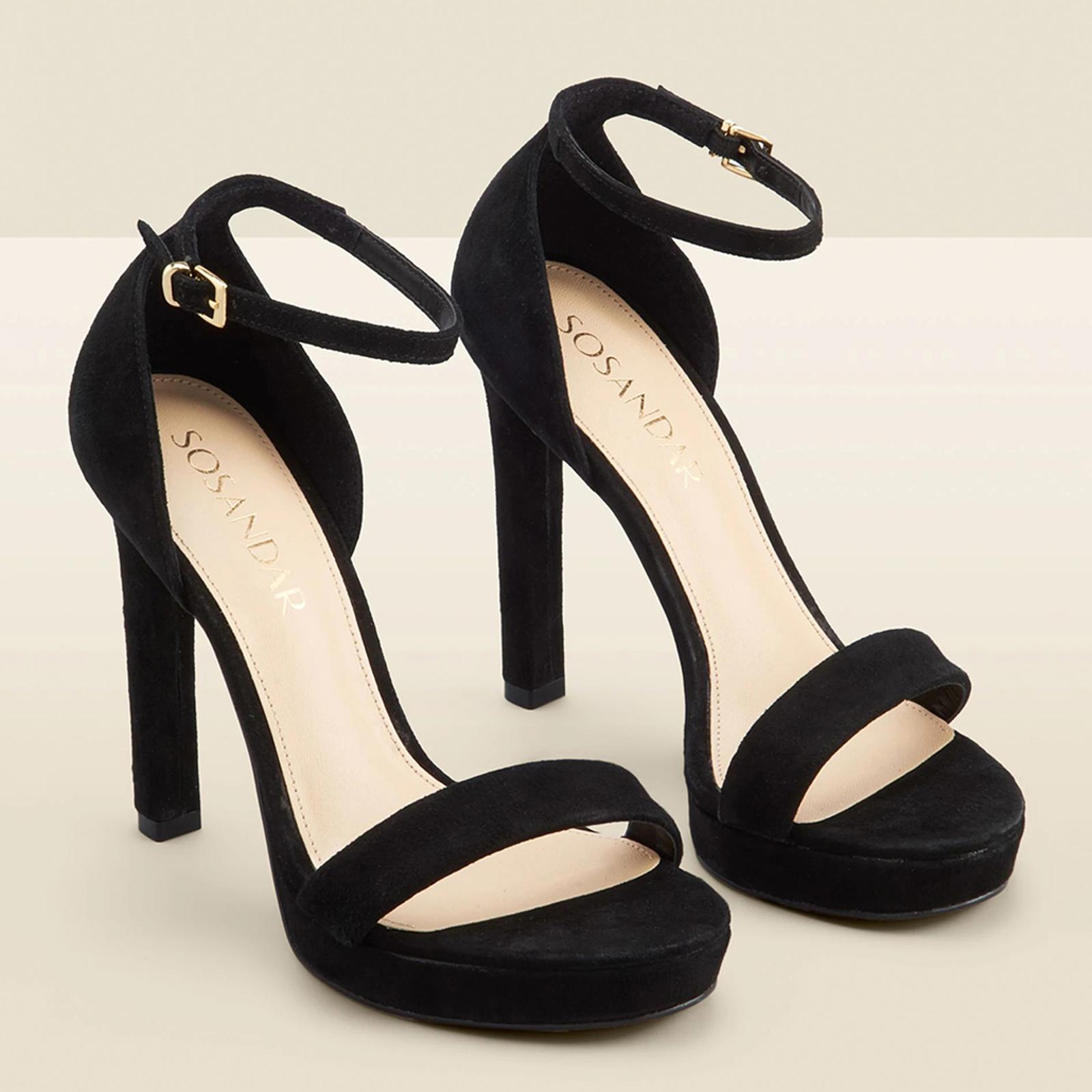 Platform barely there heels discount