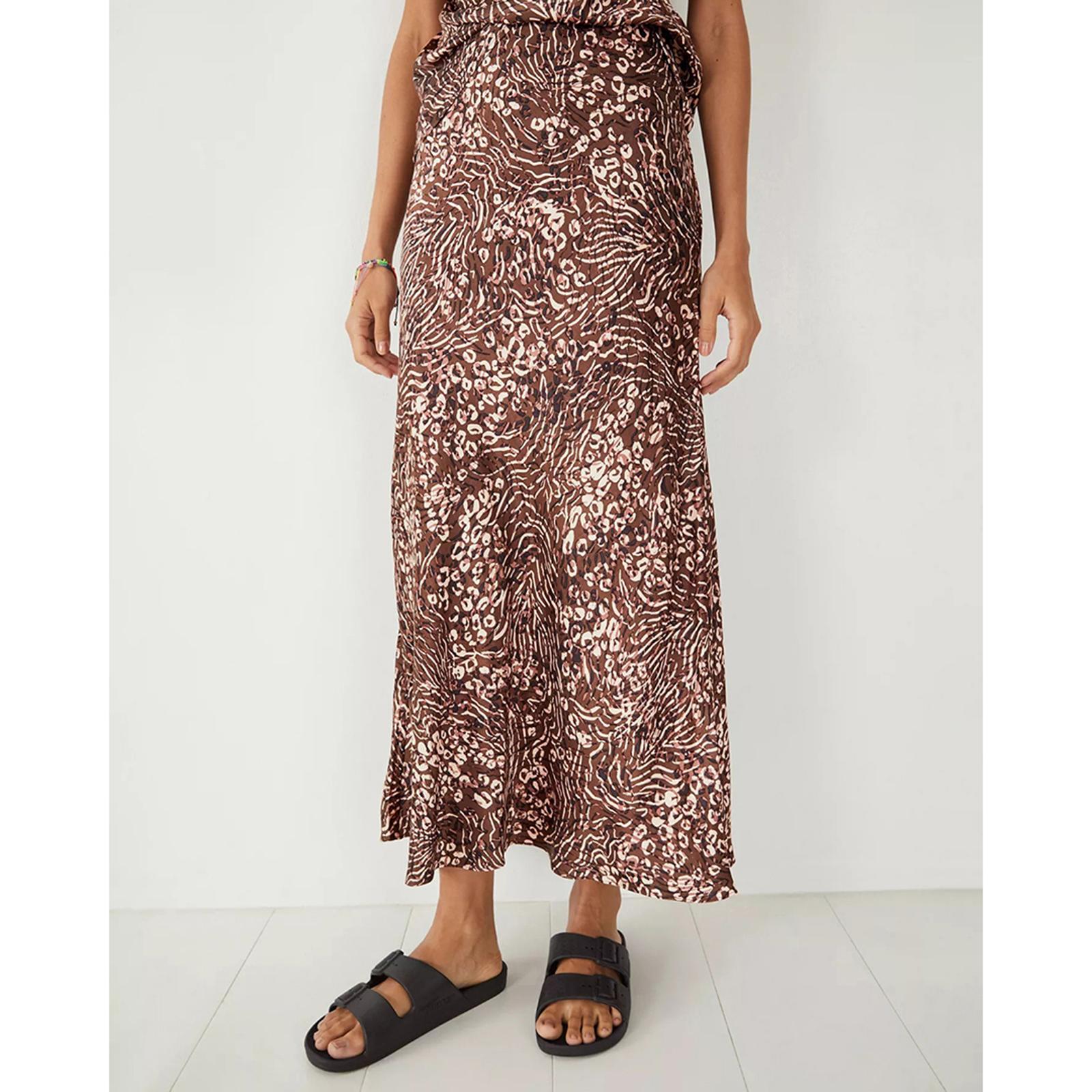 Hush leopard print maxi skirt clearance