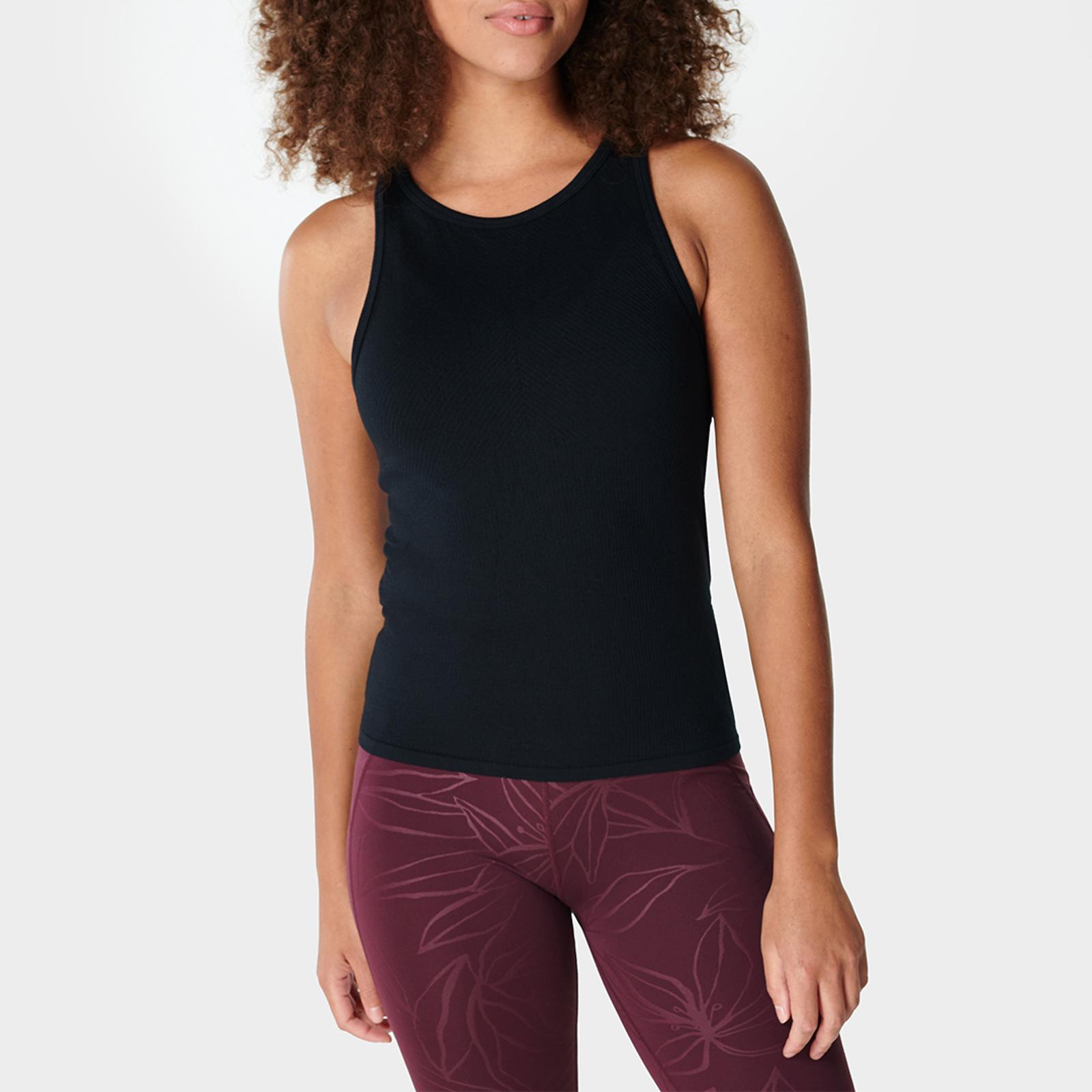 High neck yoga tank discount