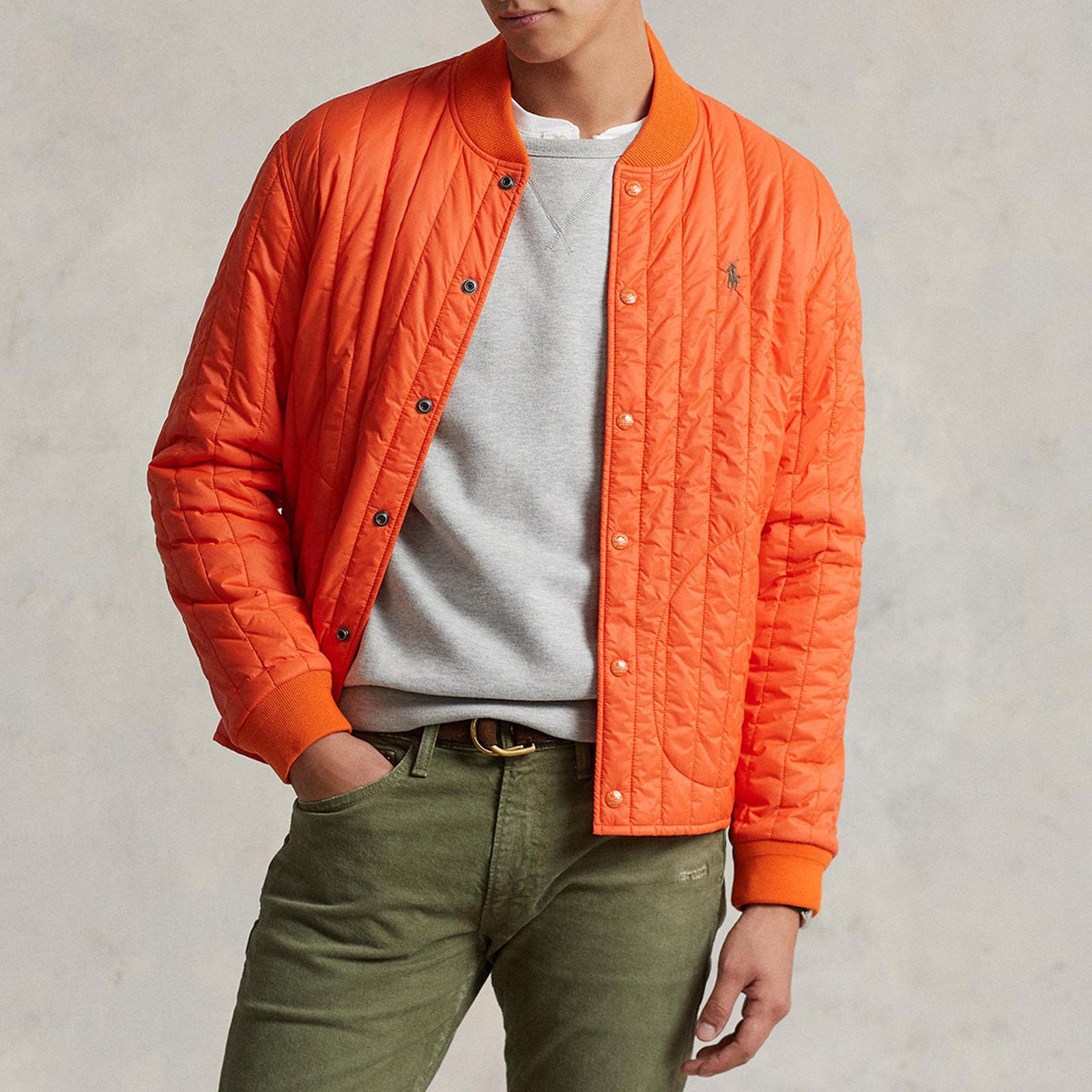Orange ralph lauren jacket store