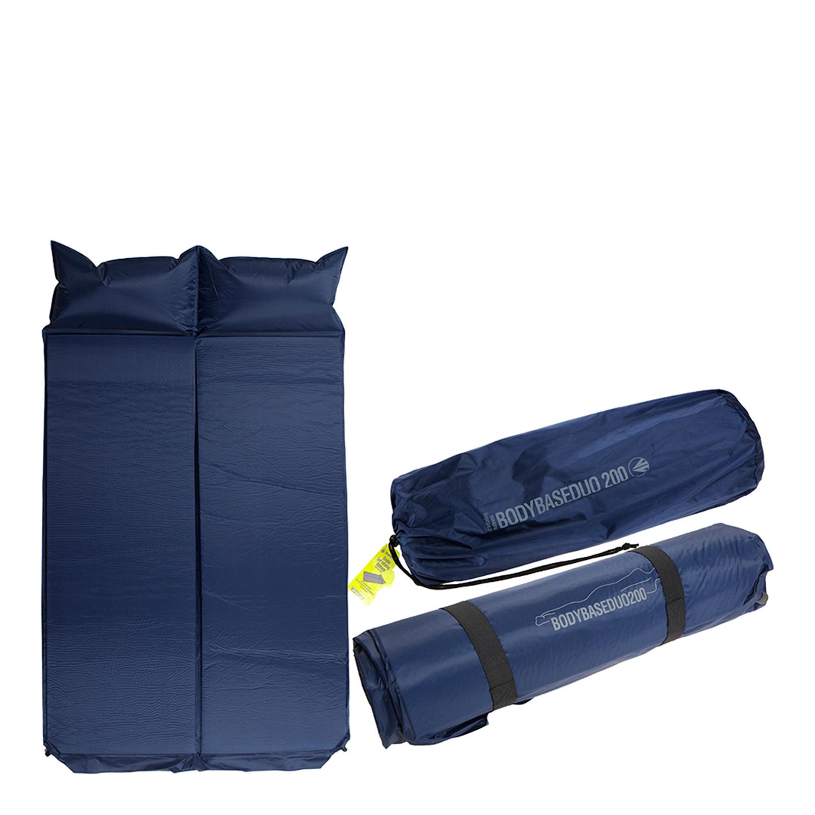 Blue Self Inflating Double Air Mattress/Pillow - BrandAlley