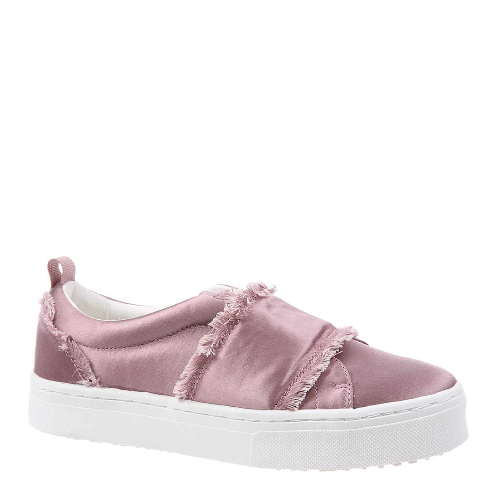 Pink Satin Levine 2 Fray Sneakers - BrandAlley