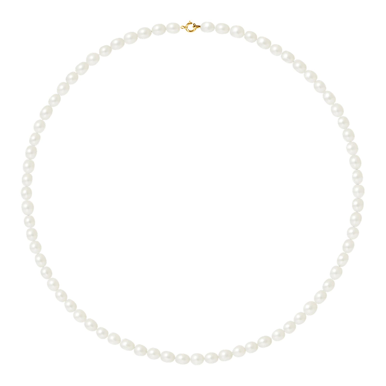 Gold / Natural White Pearl Necklace BrandAlley