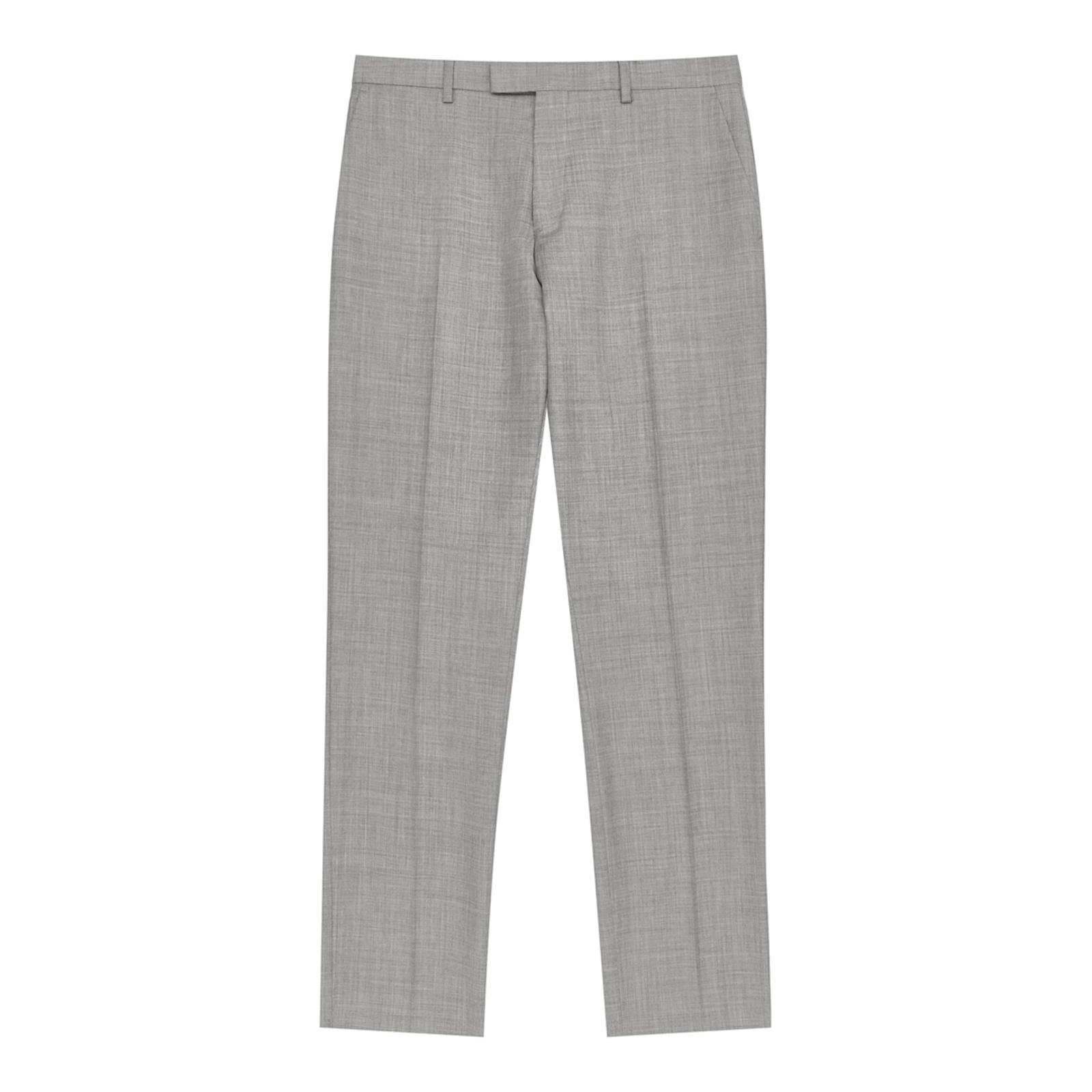 Grey Harry Slim Wool Suit Trousers - BrandAlley