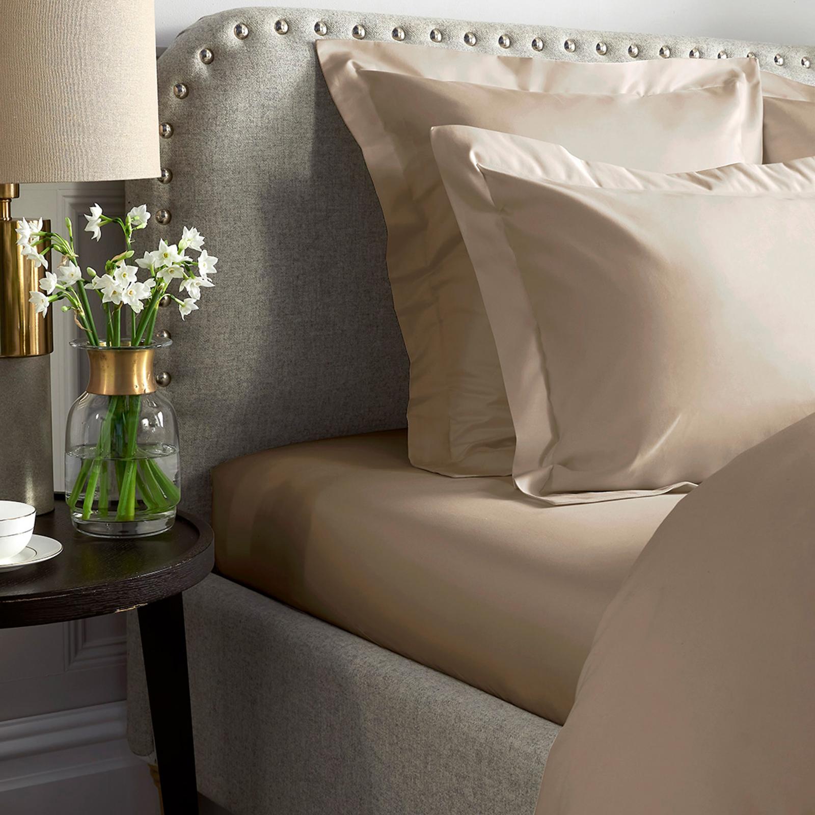 1000TC Super King Deep Fitted Sheet, Flax BrandAlley