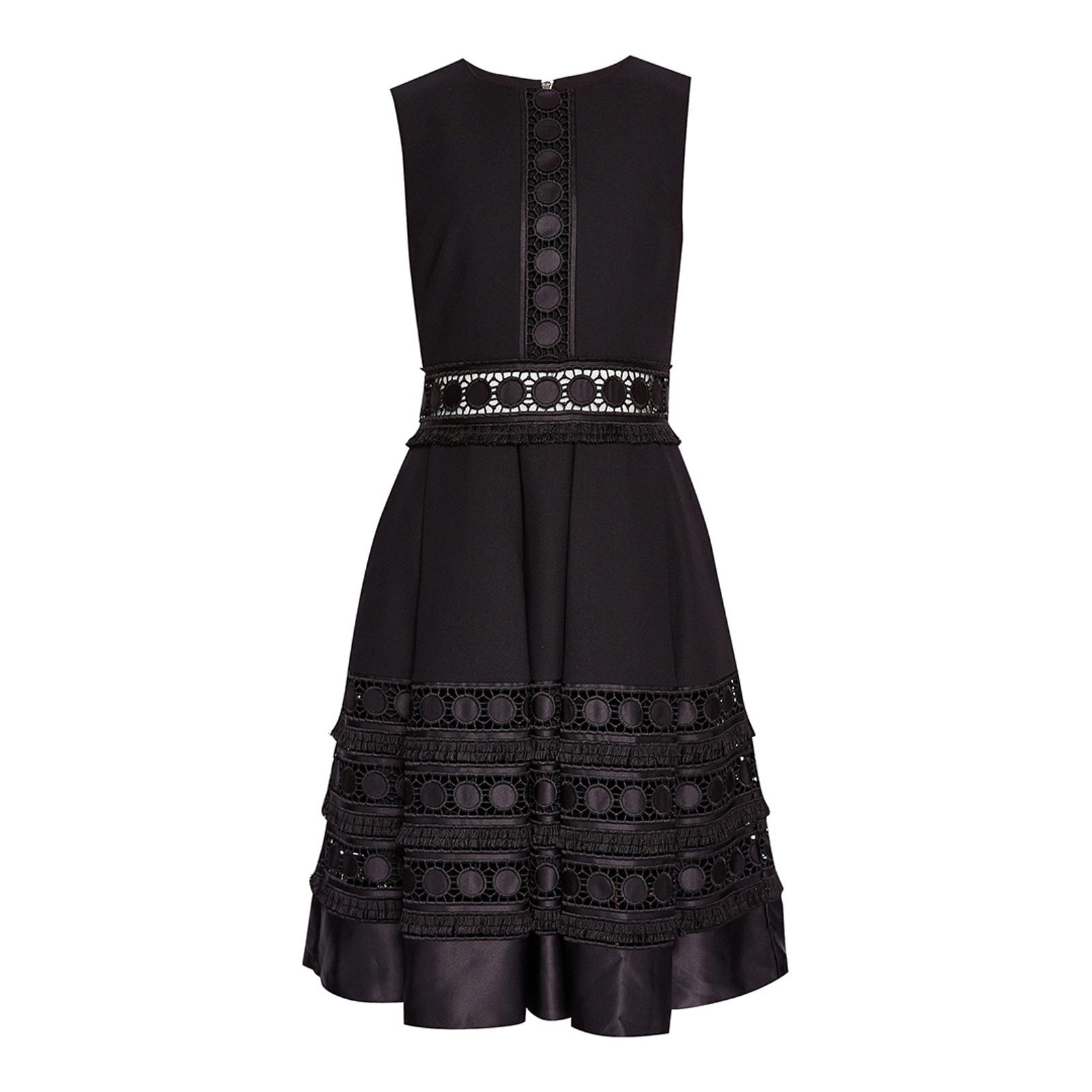 Black Olym Contrast Paneling Dress - BrandAlley