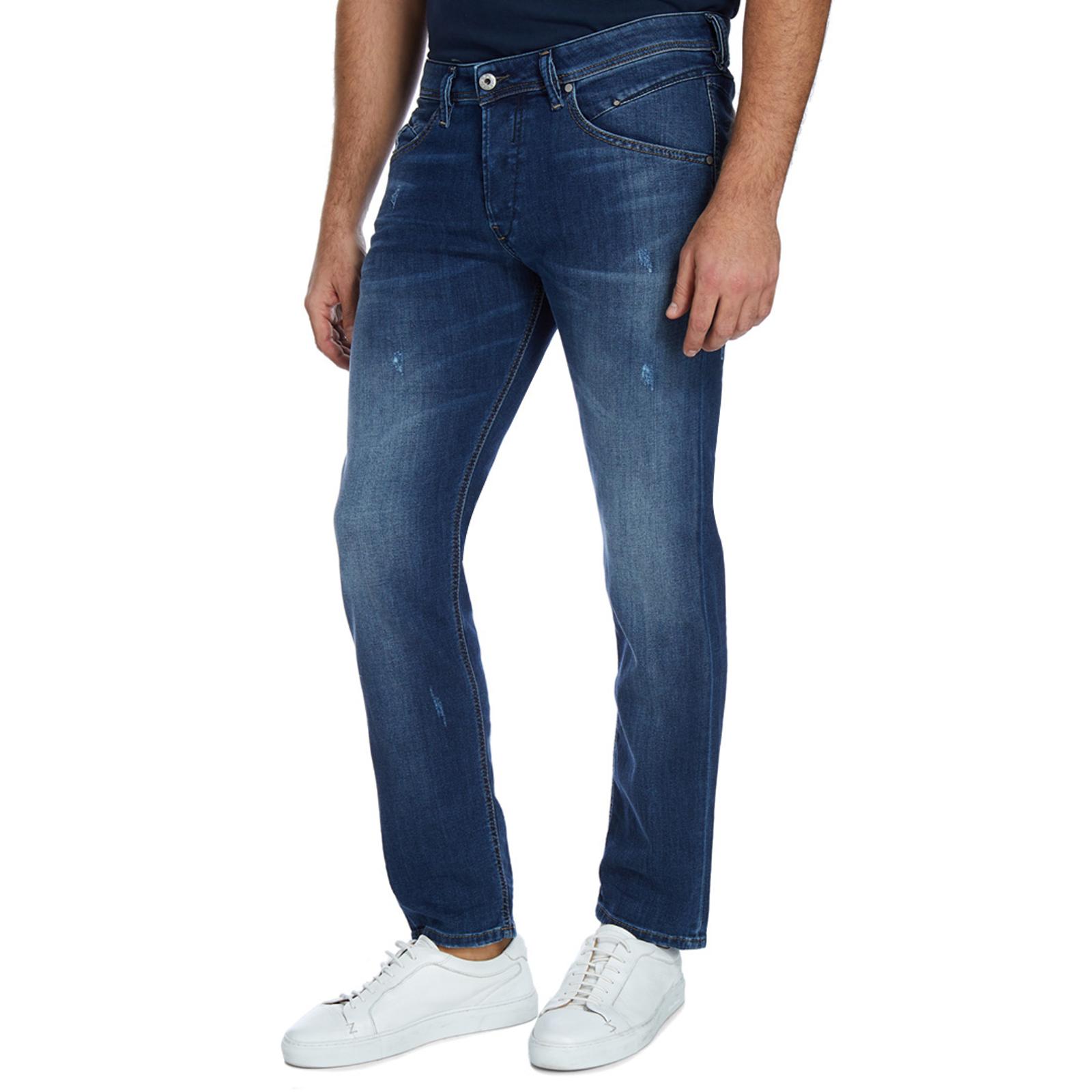 Blue Denim Belther Slim Stretch Jeans - BrandAlley