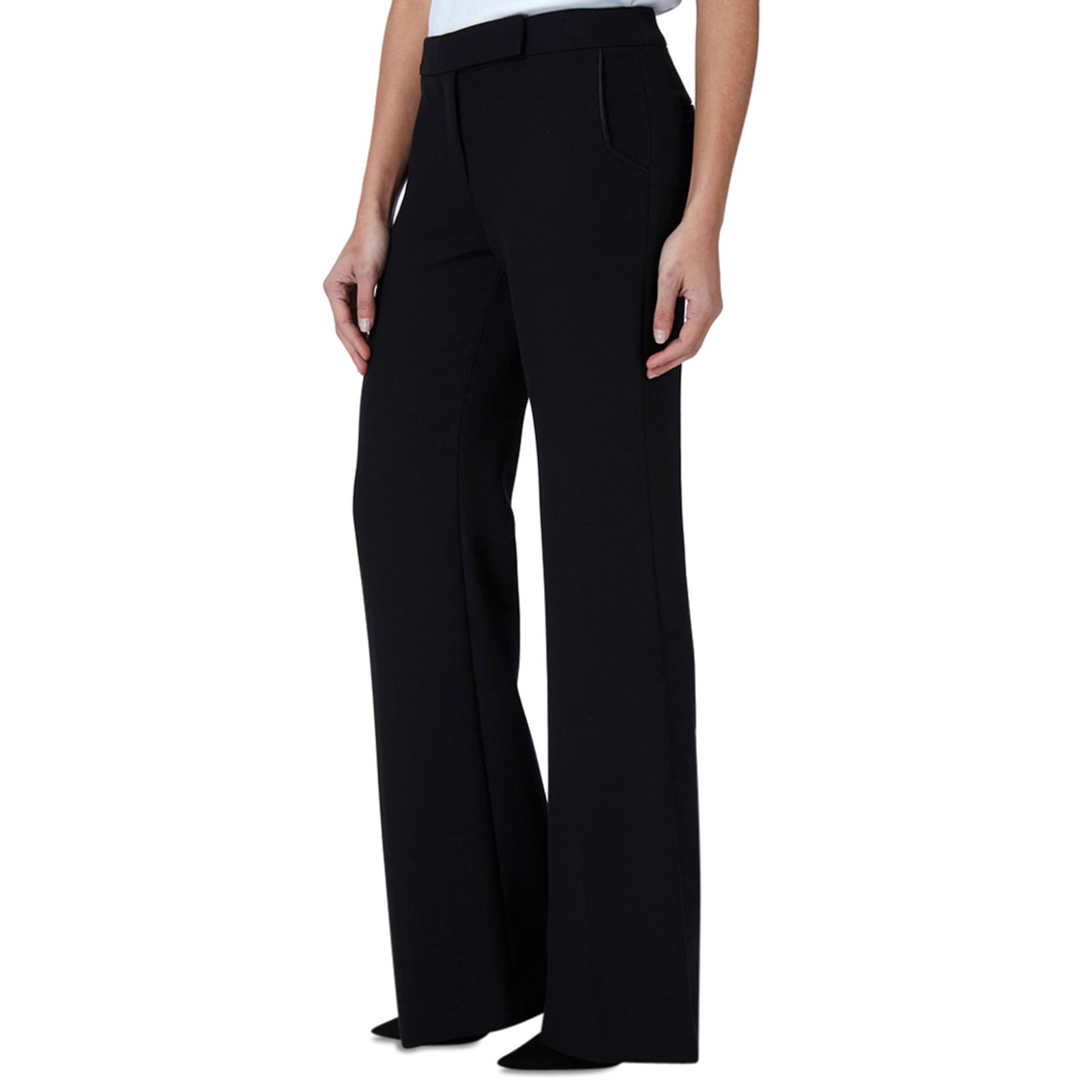 Black Asayii Sculpted Trousers - BrandAlley