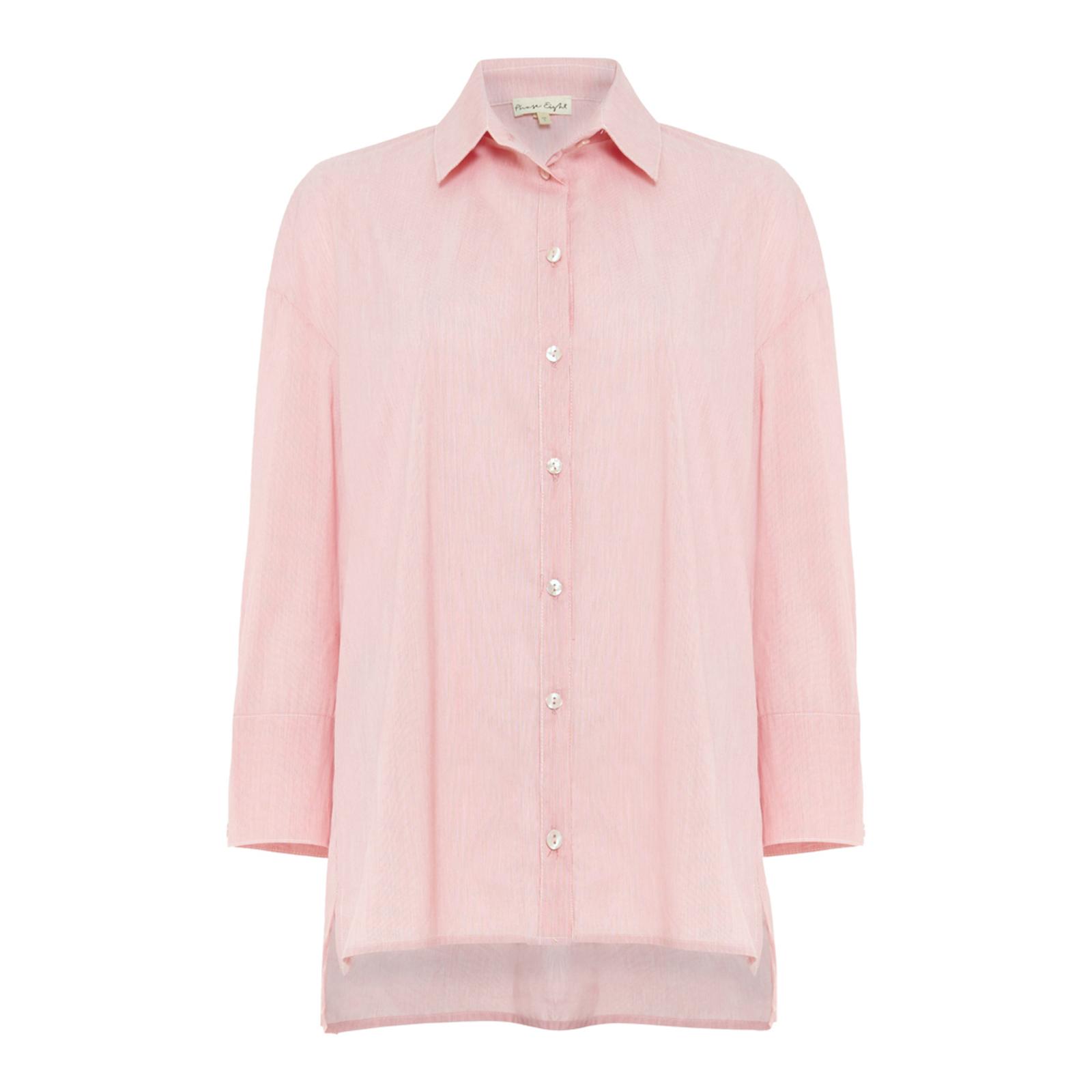 Pink Elizabet Fine Stripe Shirt - BrandAlley