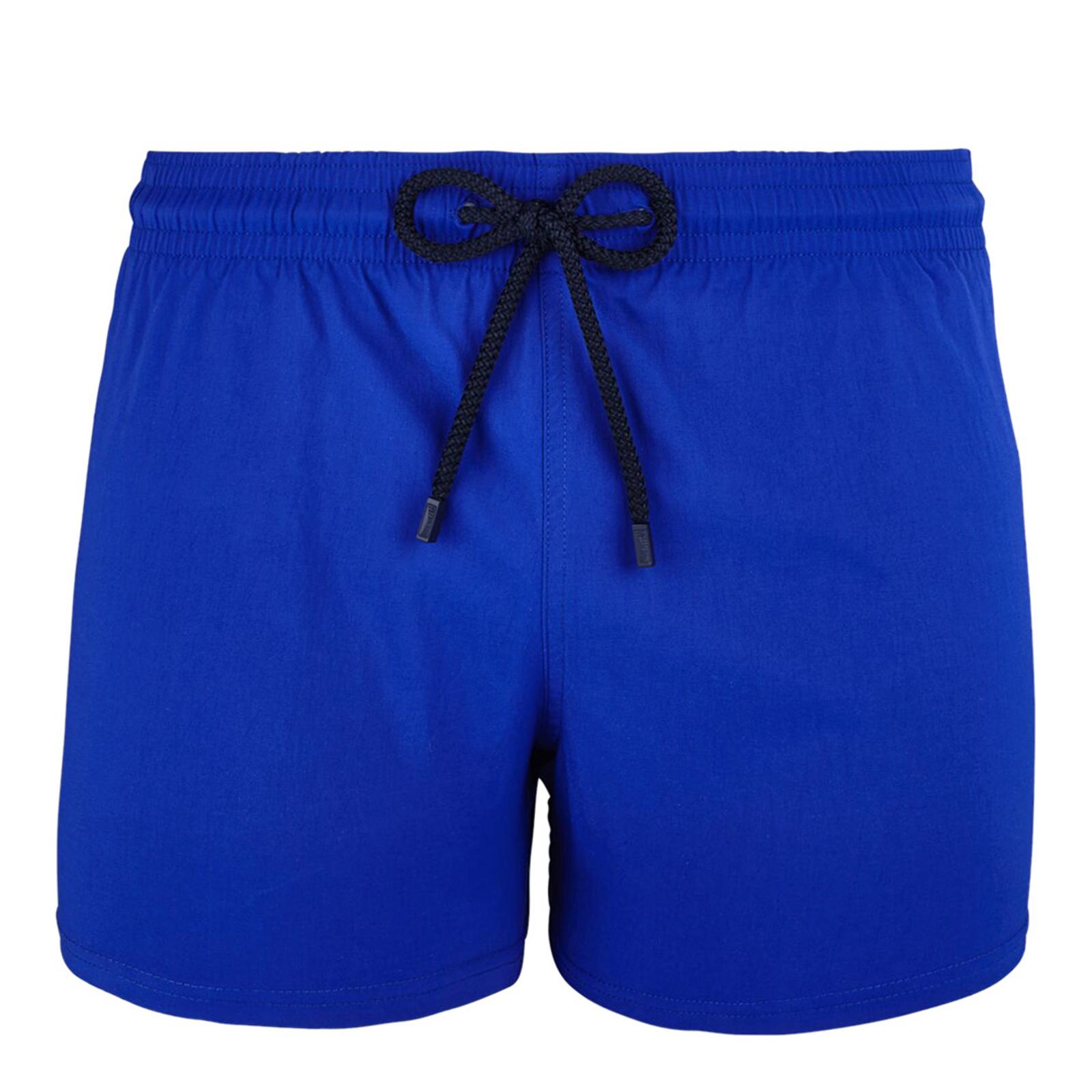 Neptune Blue Solid Stretch M Swim Shorts - BrandAlley