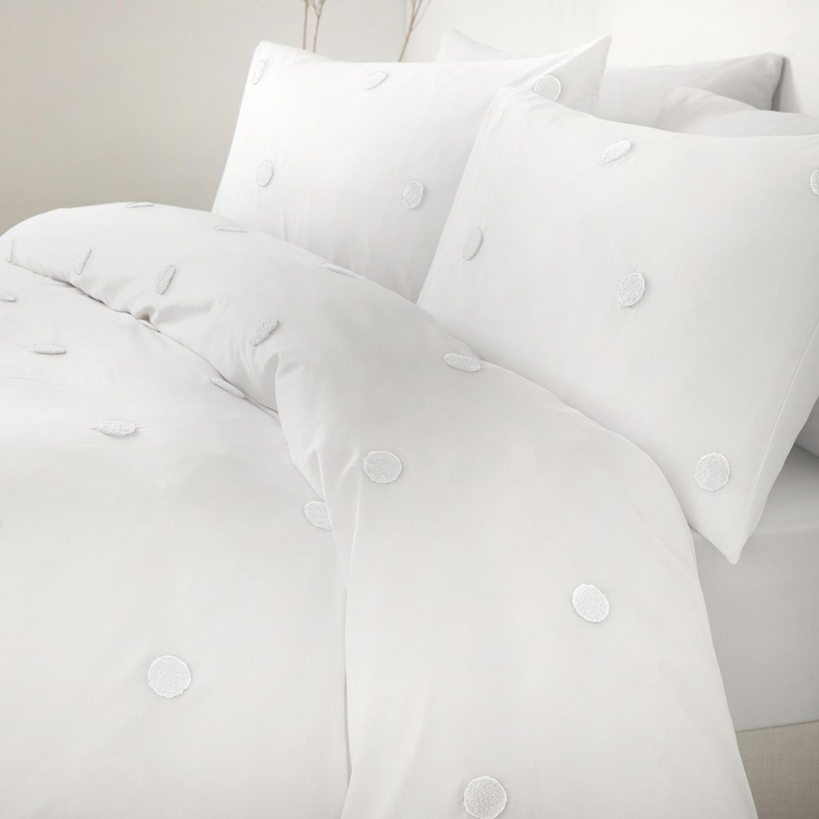 Dot Garden Single Duvet Cover Set, White BrandAlley