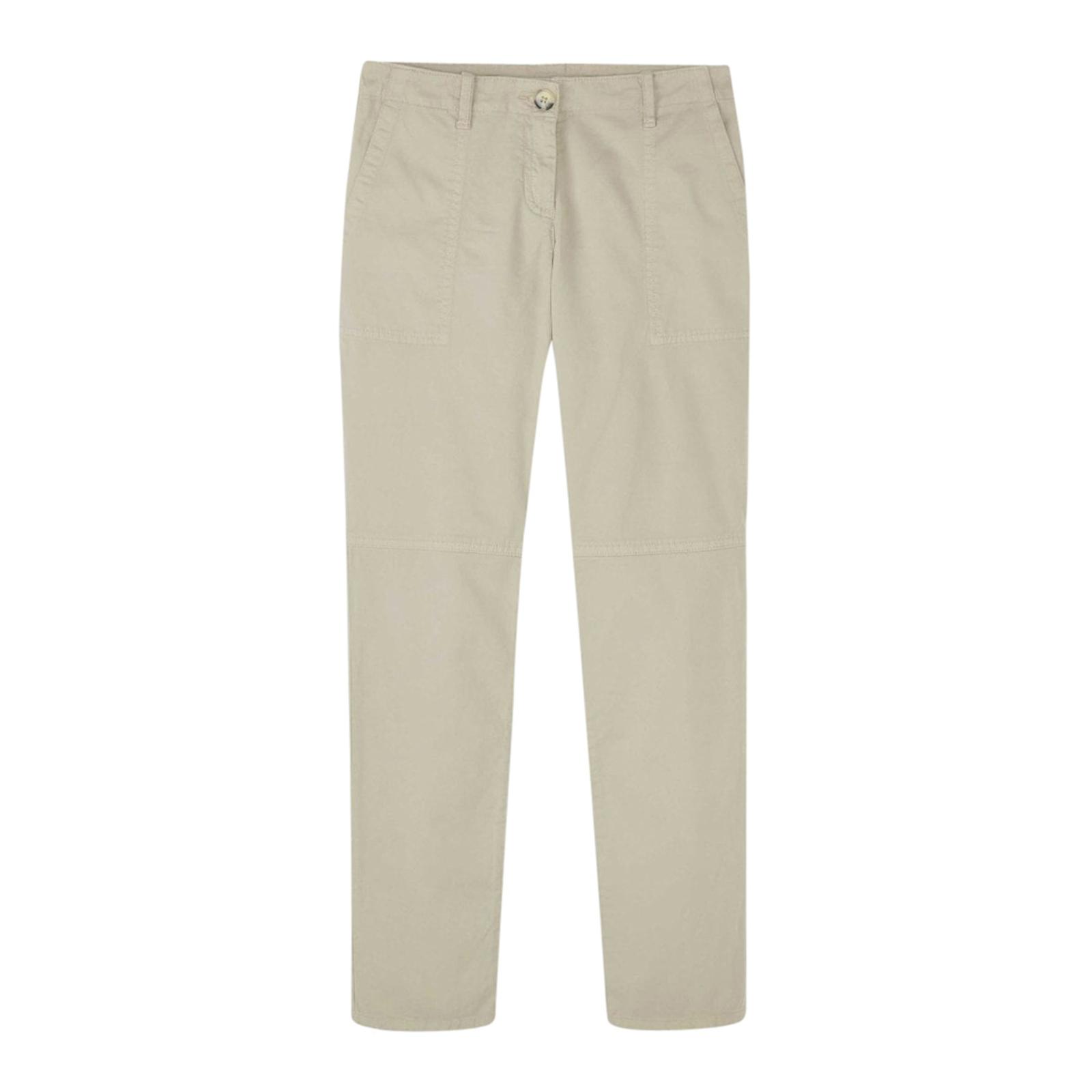 Stone Washed Cotton Stretch Utility Chinos - BrandAlley